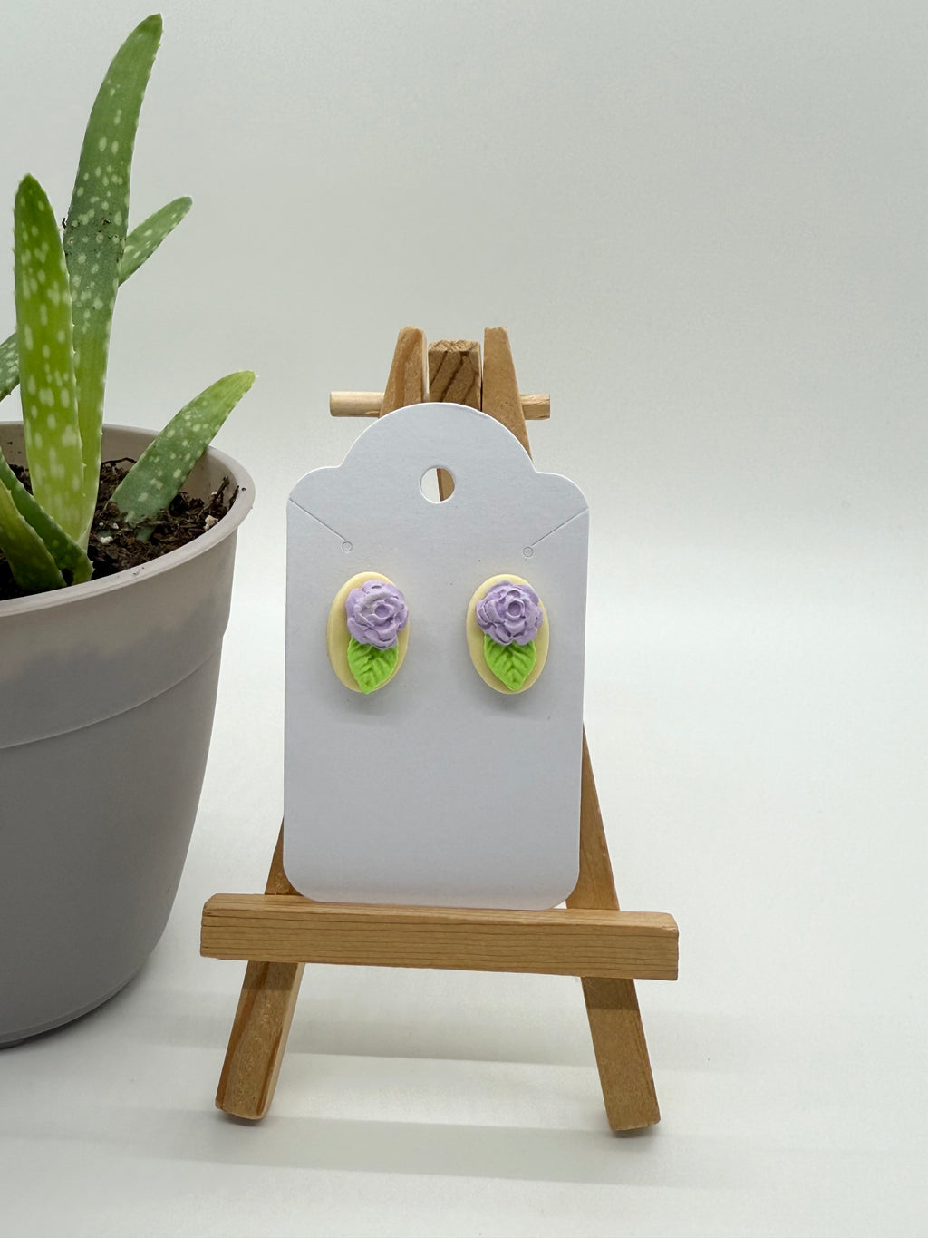 Small Rosettes - Polymer Clay Studs