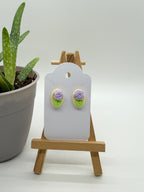 Small Rosettes - Polymer Clay Studs