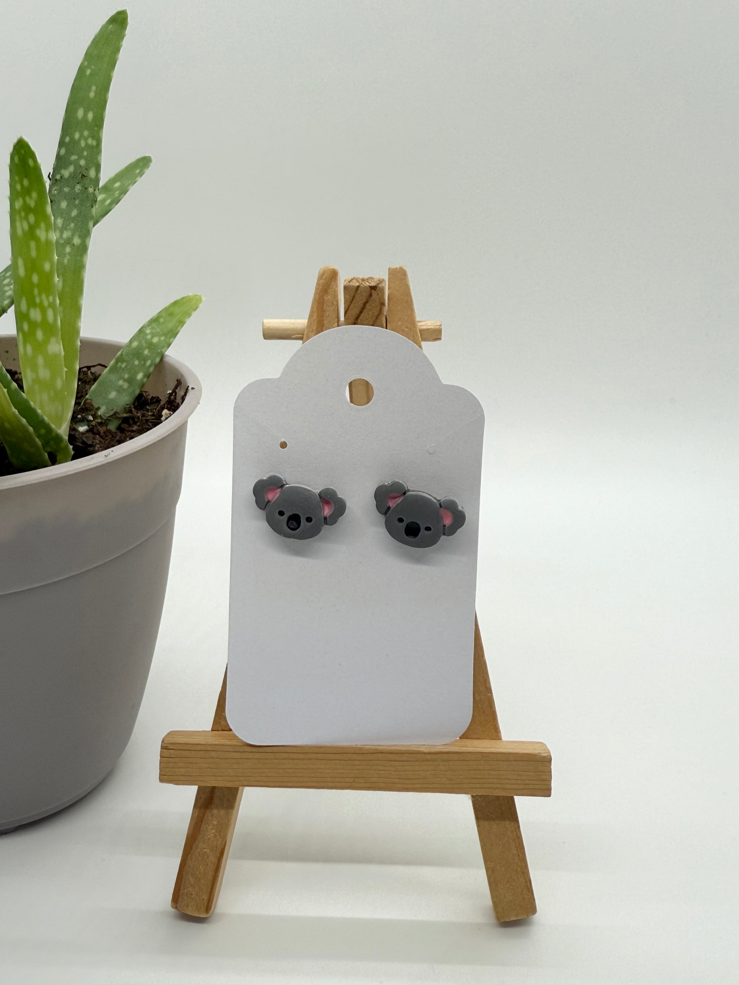 Koalas - Polymer Clay Studs