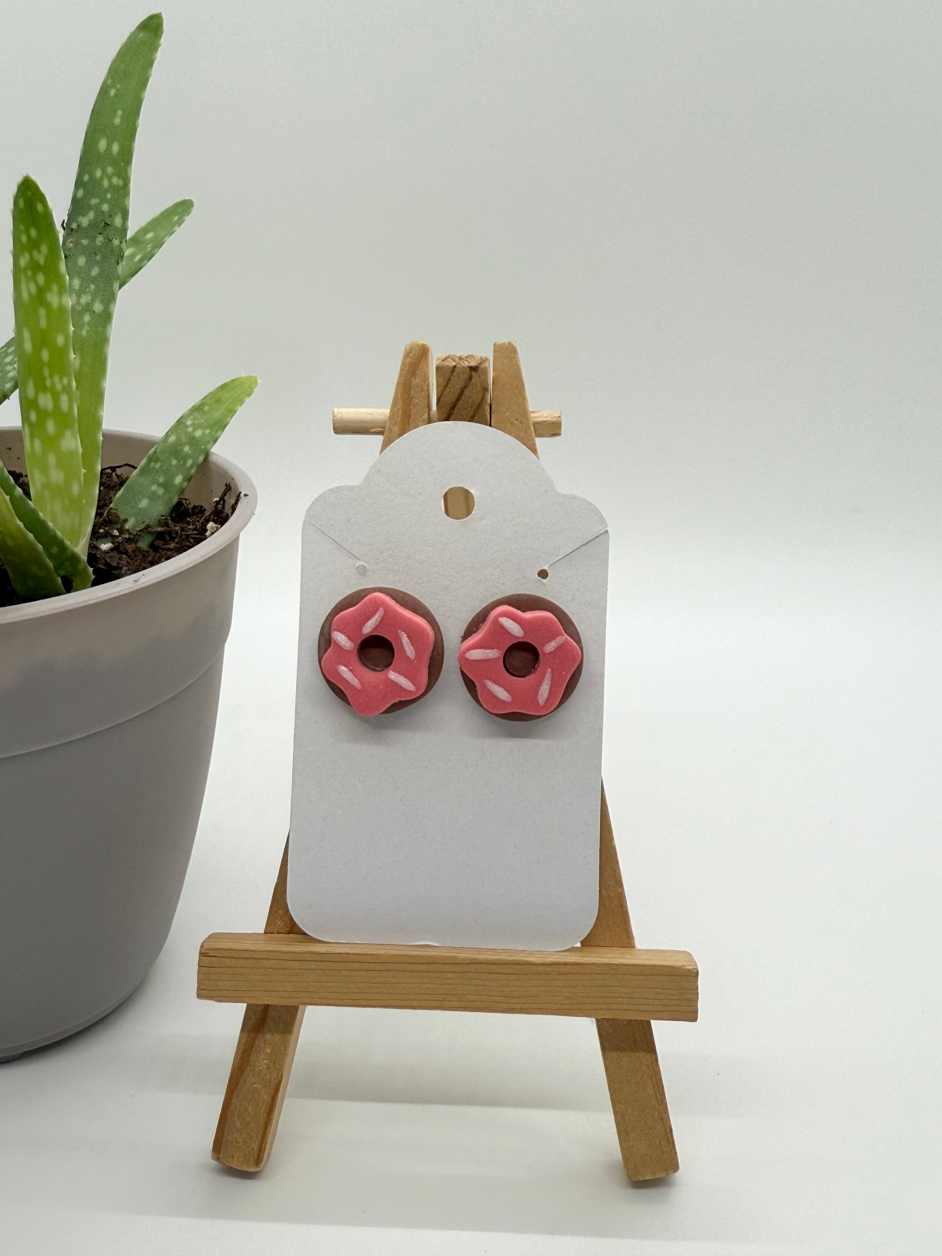 Delightful Donuts - Polymer Clay Studs