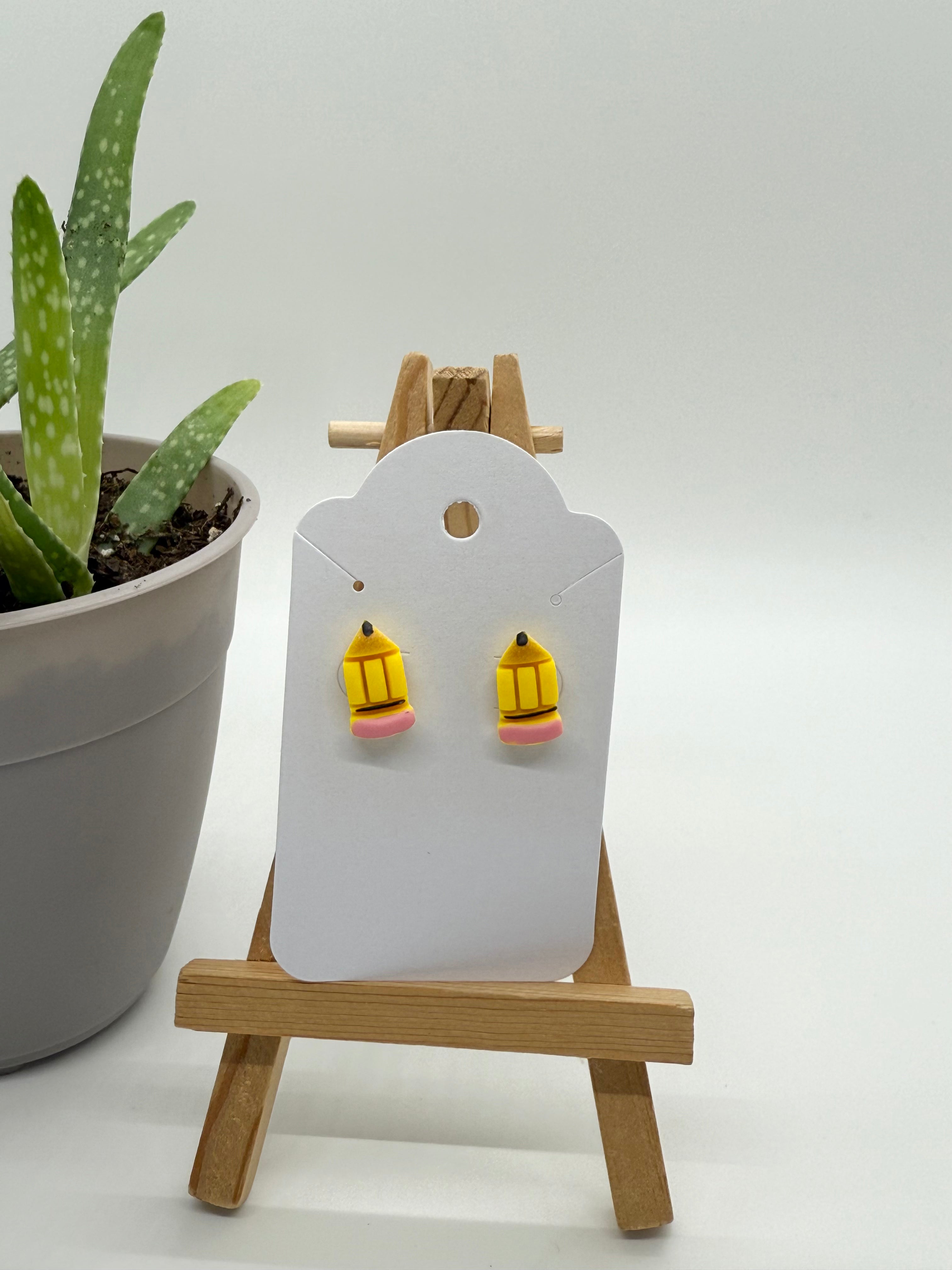 Pencils - Polymer Clay Studs