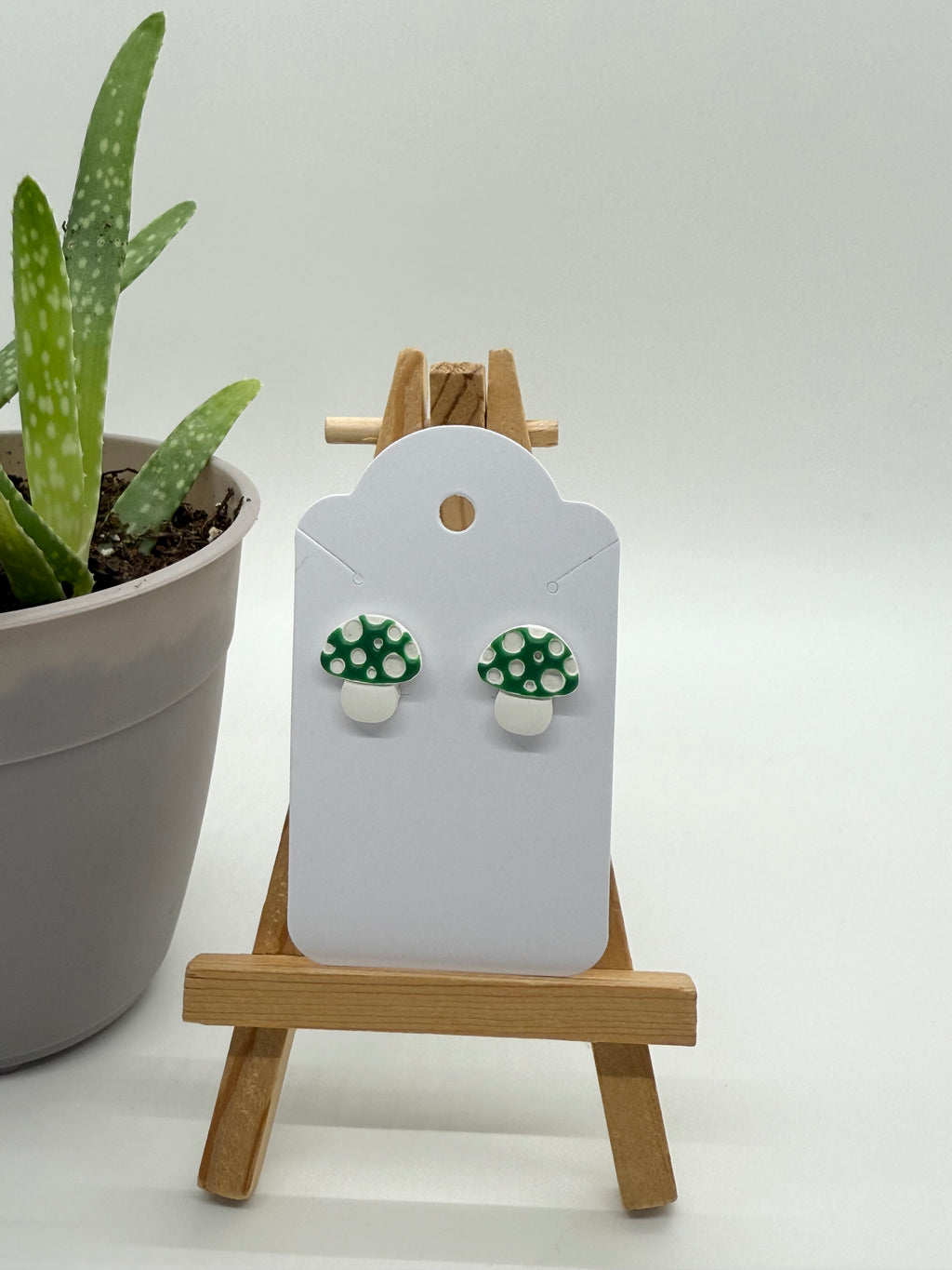 Spotted Mushrooms - Polymer Clay Studs
