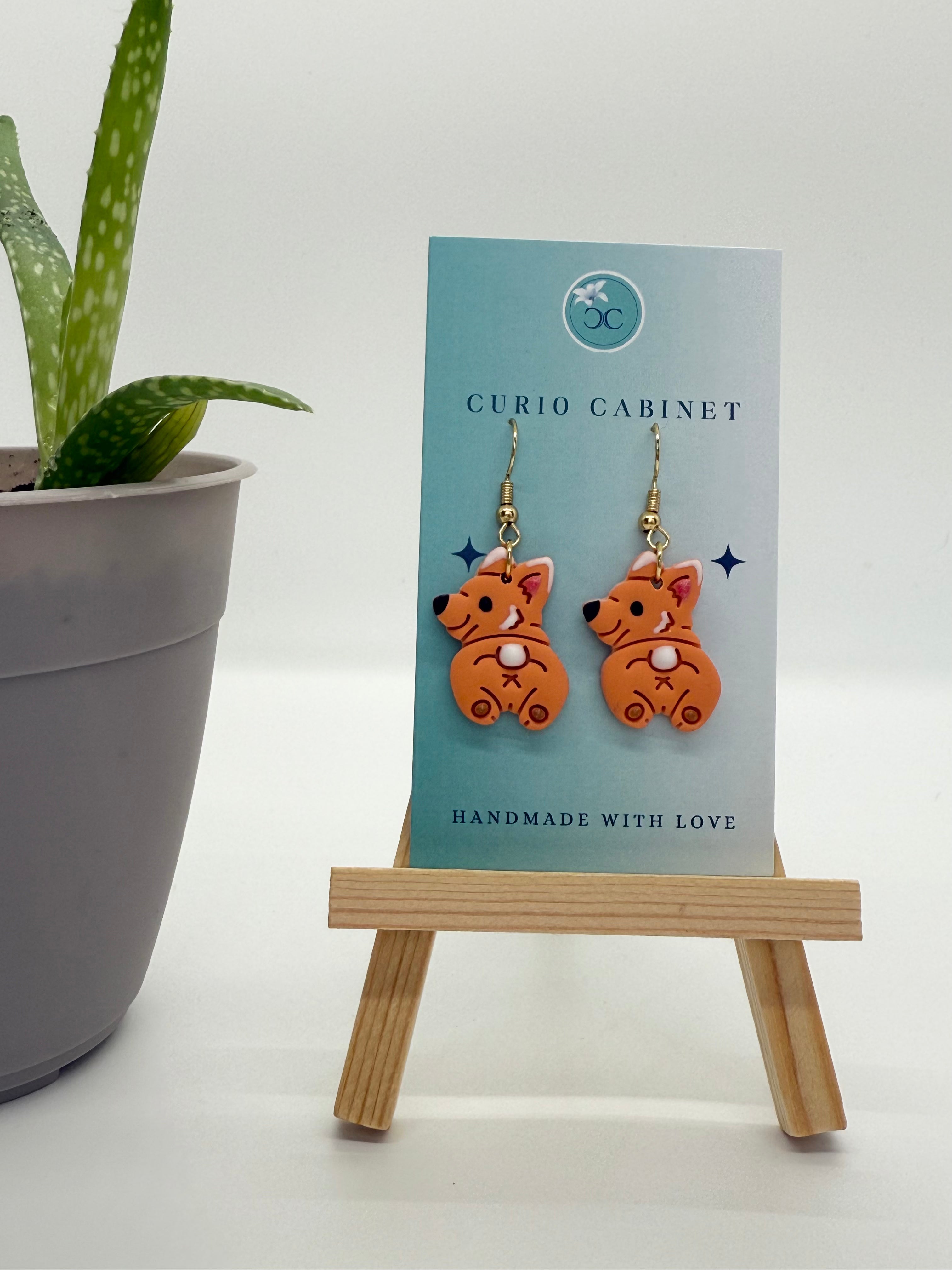 Corgi Dangles- Polymer Clay Earrings