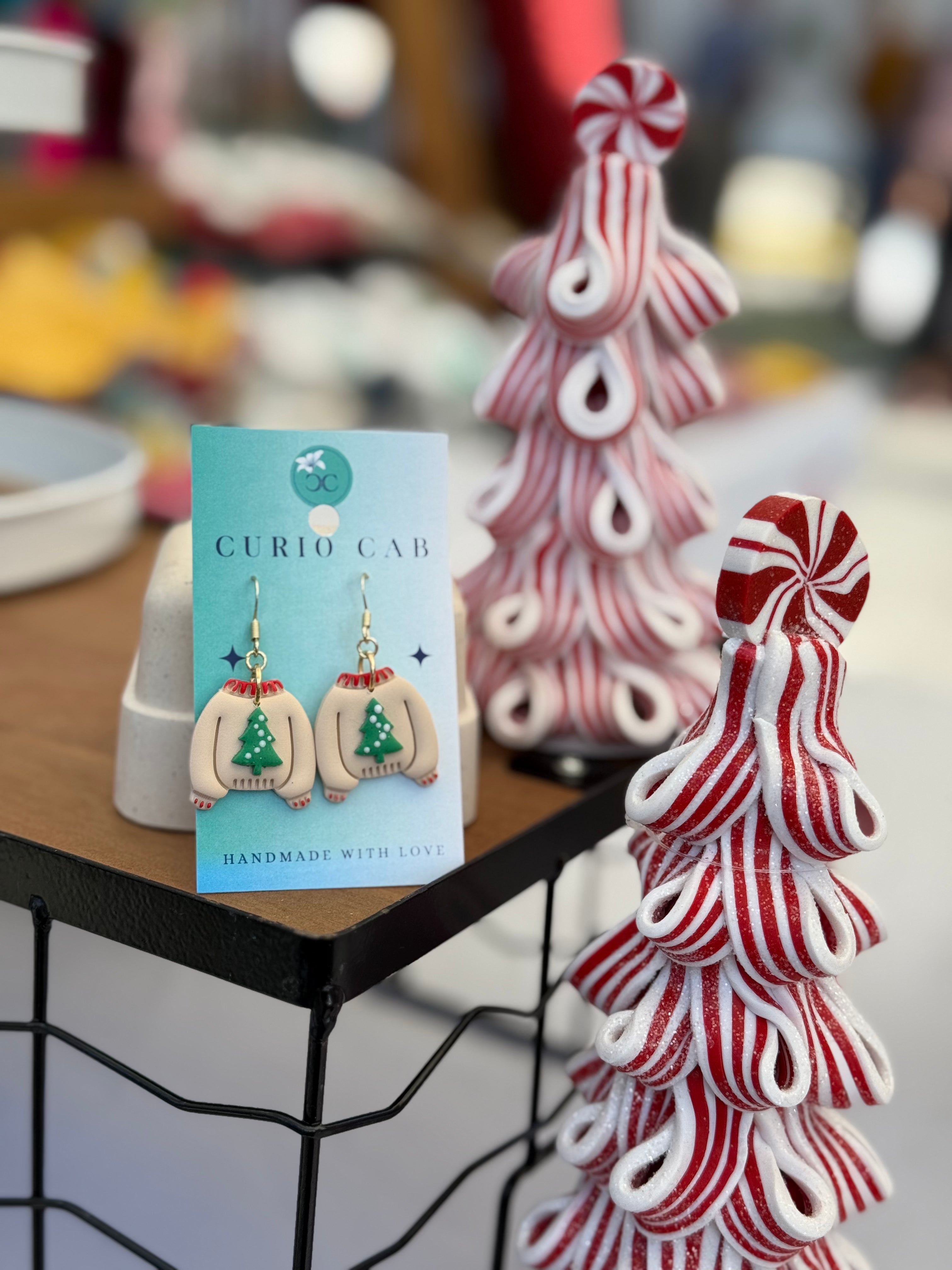 Christmas Sweaters - Polymer Clay Earrings
