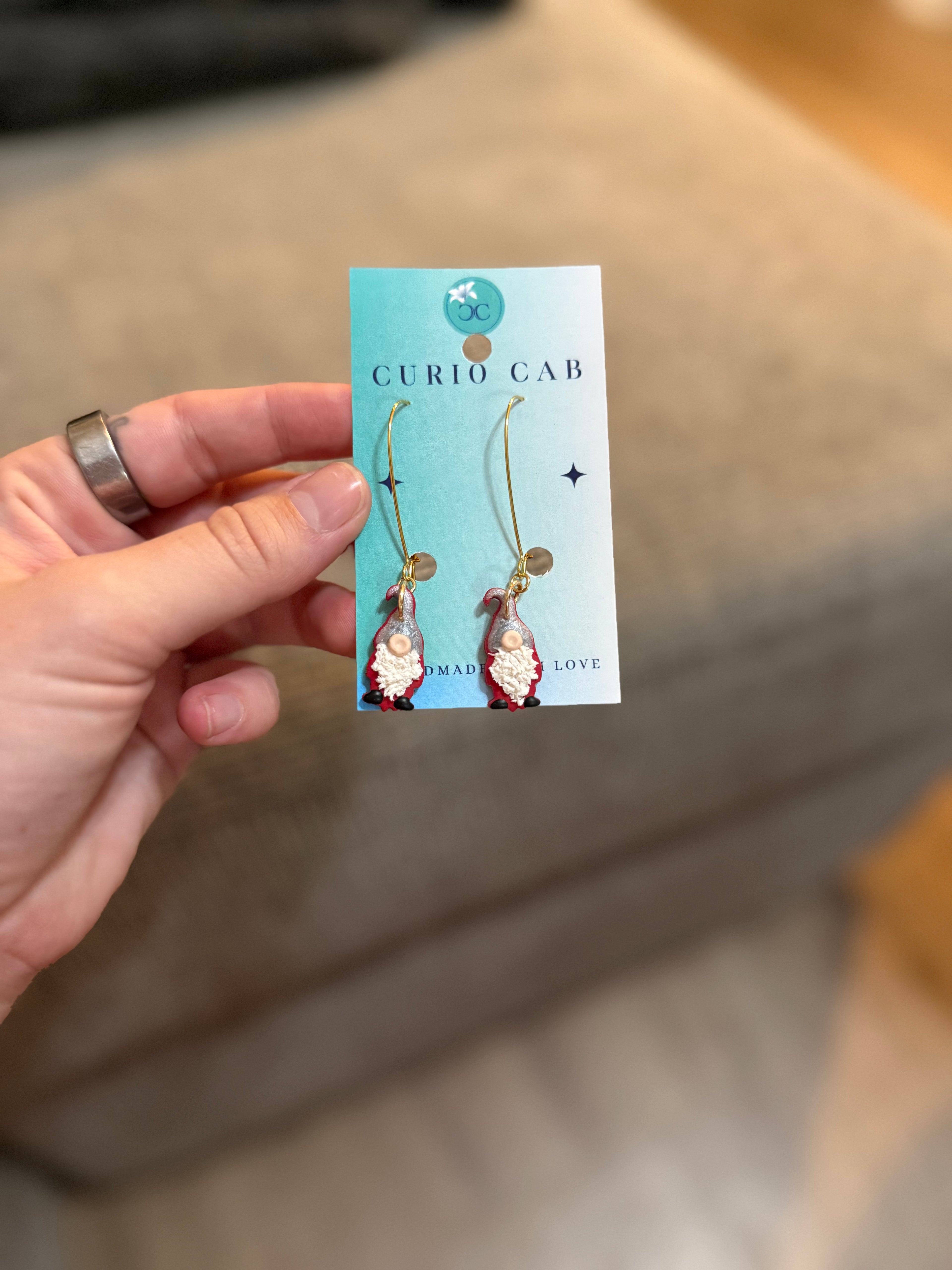 Winter Gnomes - Polymer Clay Earrings