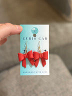 Christmas Bows - Polymer Clay Earrings