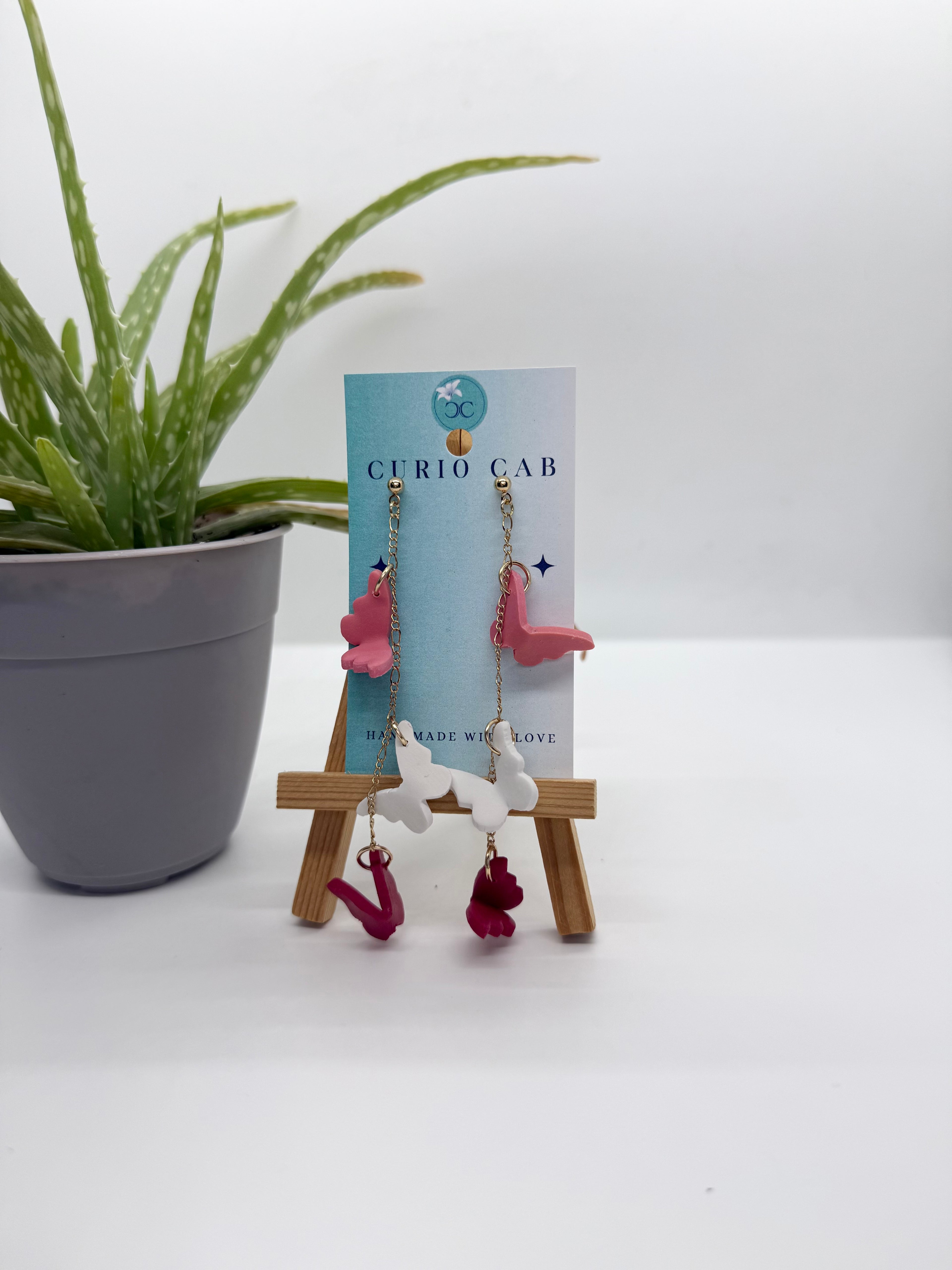 Bitty Butterflies - Polymer Clay Earrings