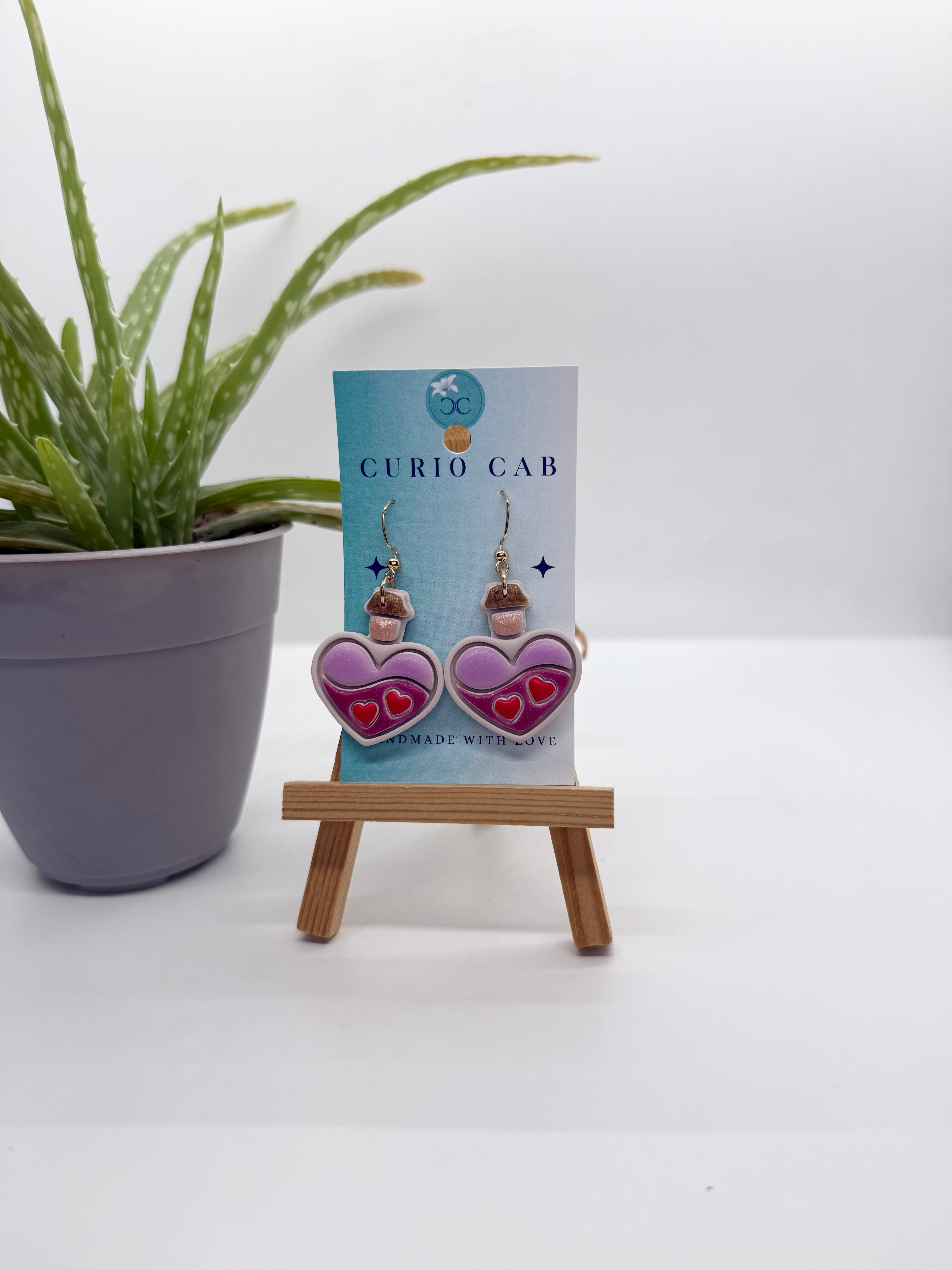 Love Potion No. 20 - Polymer Clay Earrings