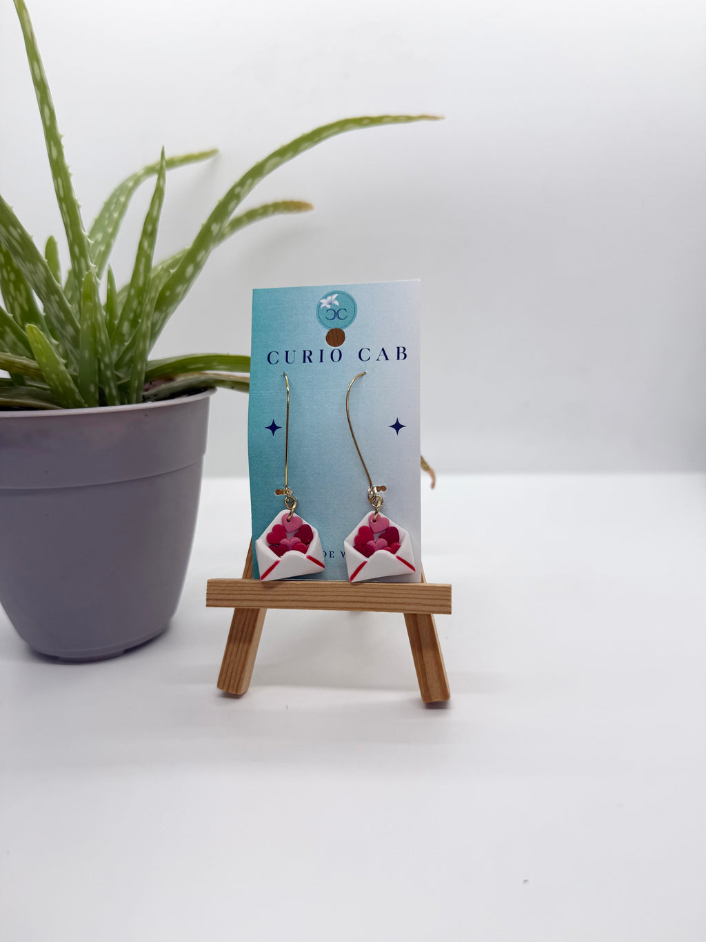 Love Letters - Polymer Clay Earrings