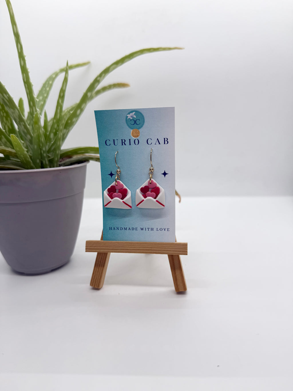 Love Letters - Polymer Clay Earrings