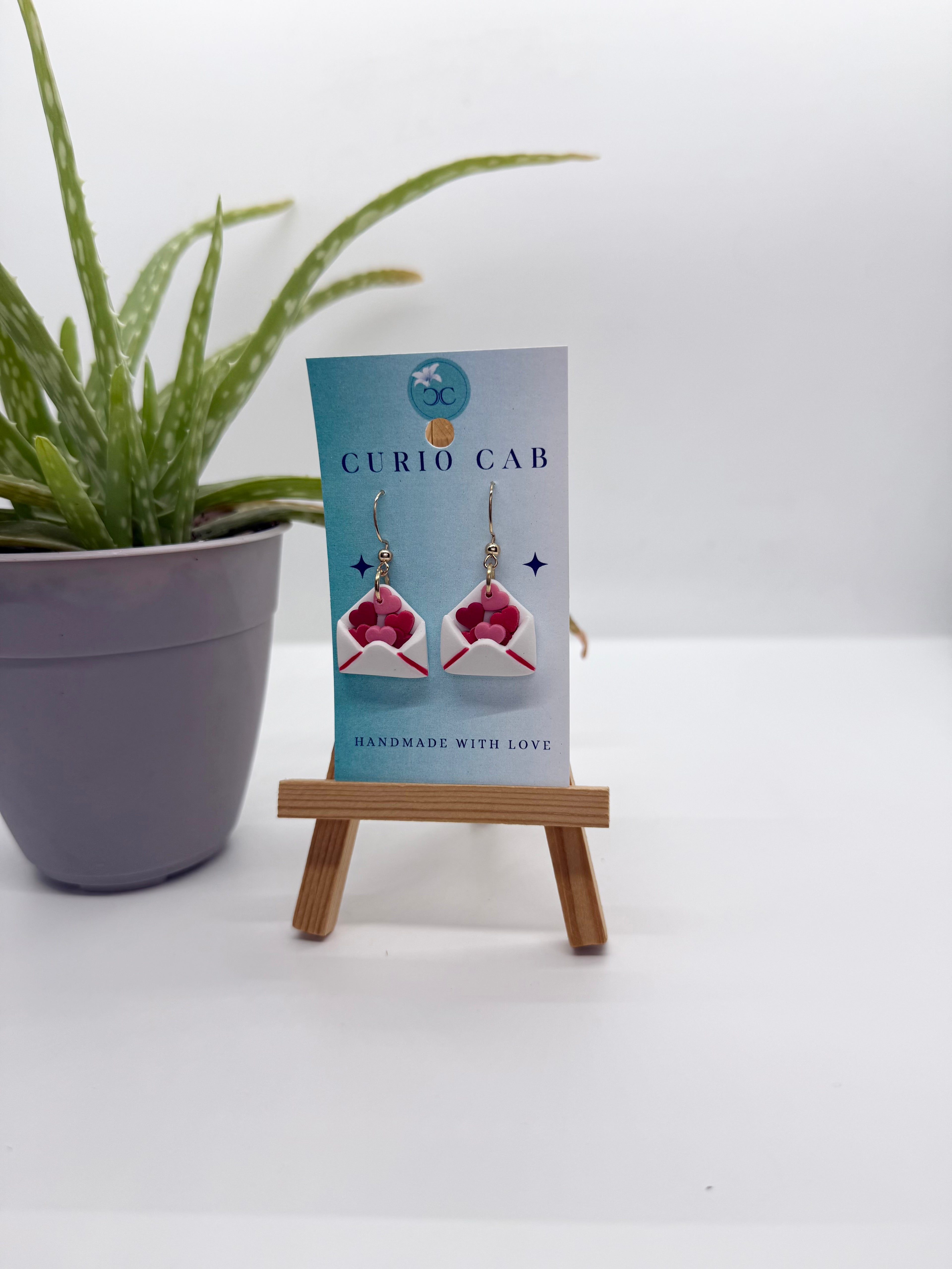 Love Letters - Polymer Clay Earrings