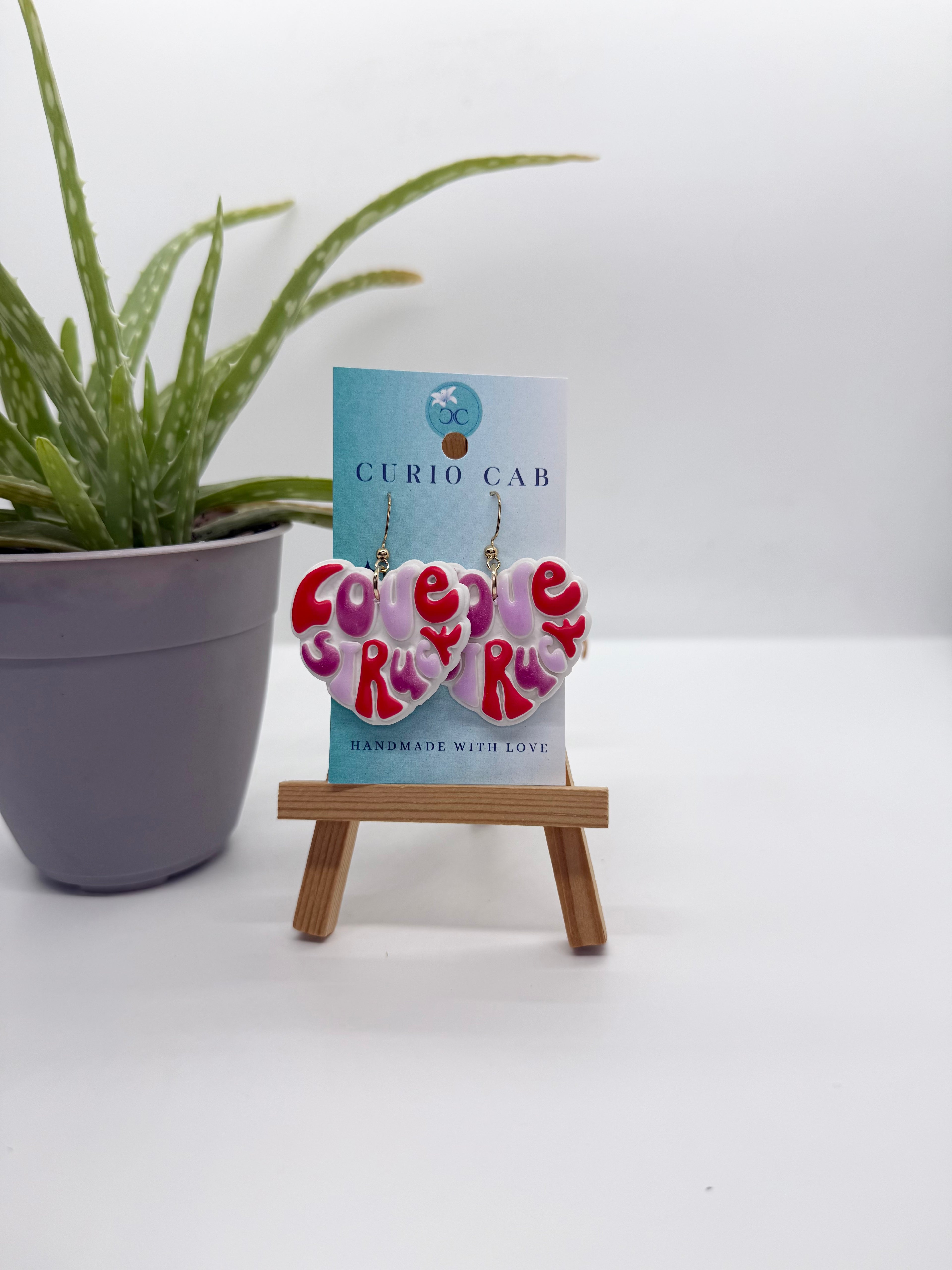 LOVE STRUCK - Polymer Clay Earrings
