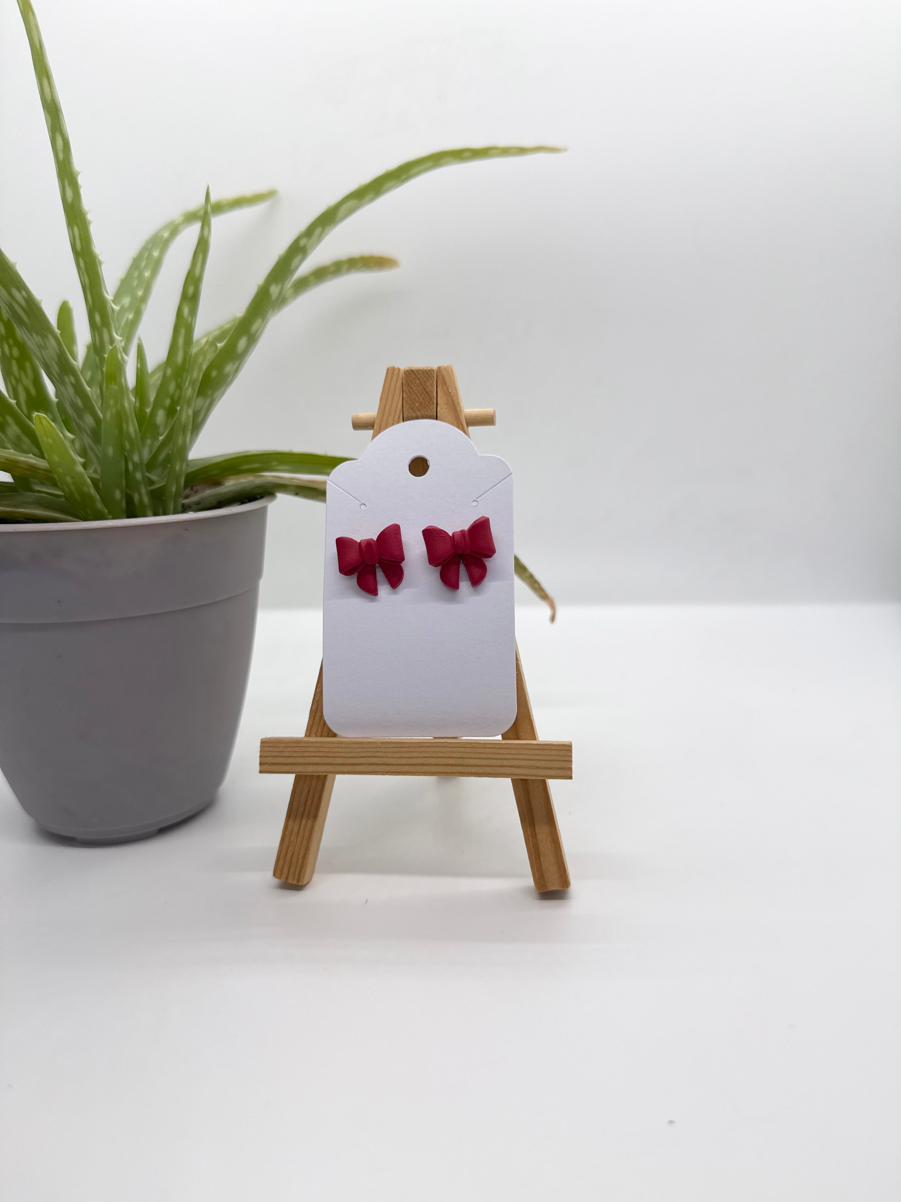 Beautiful Bow Studs - Polymer Clay Studs