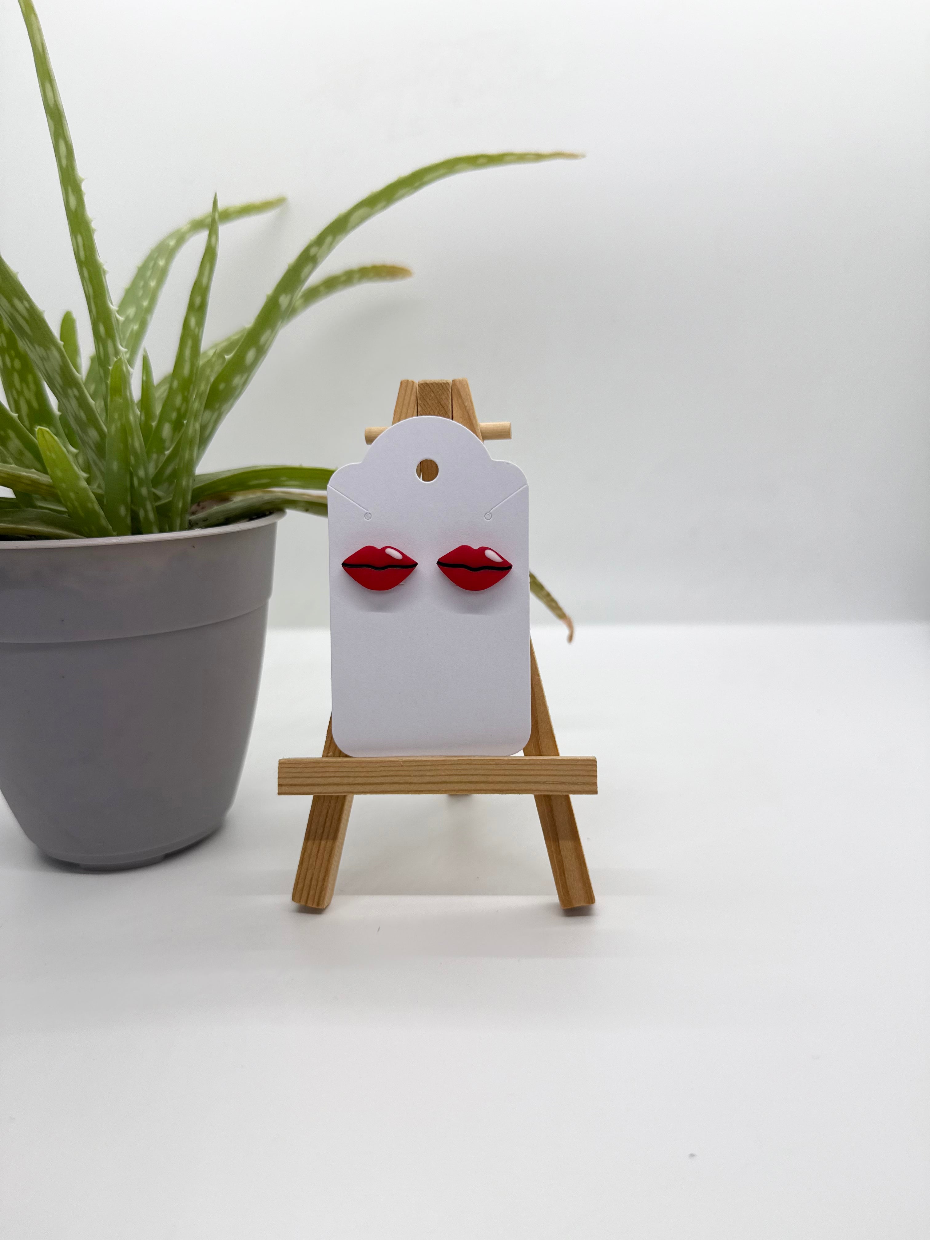 Kiss Lips - Polymer Clay Studs