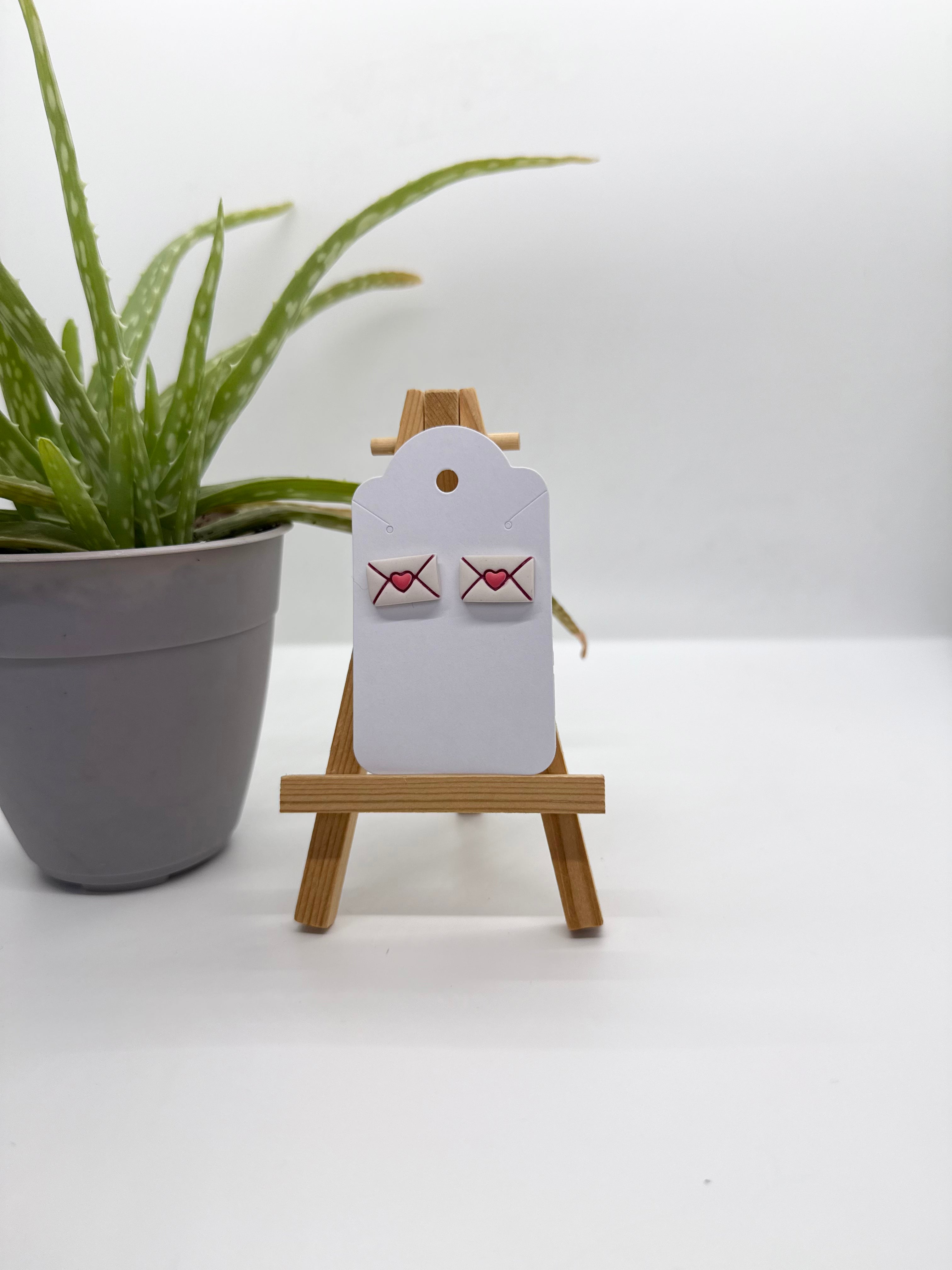 Love Letters - Polymer Clay Studs