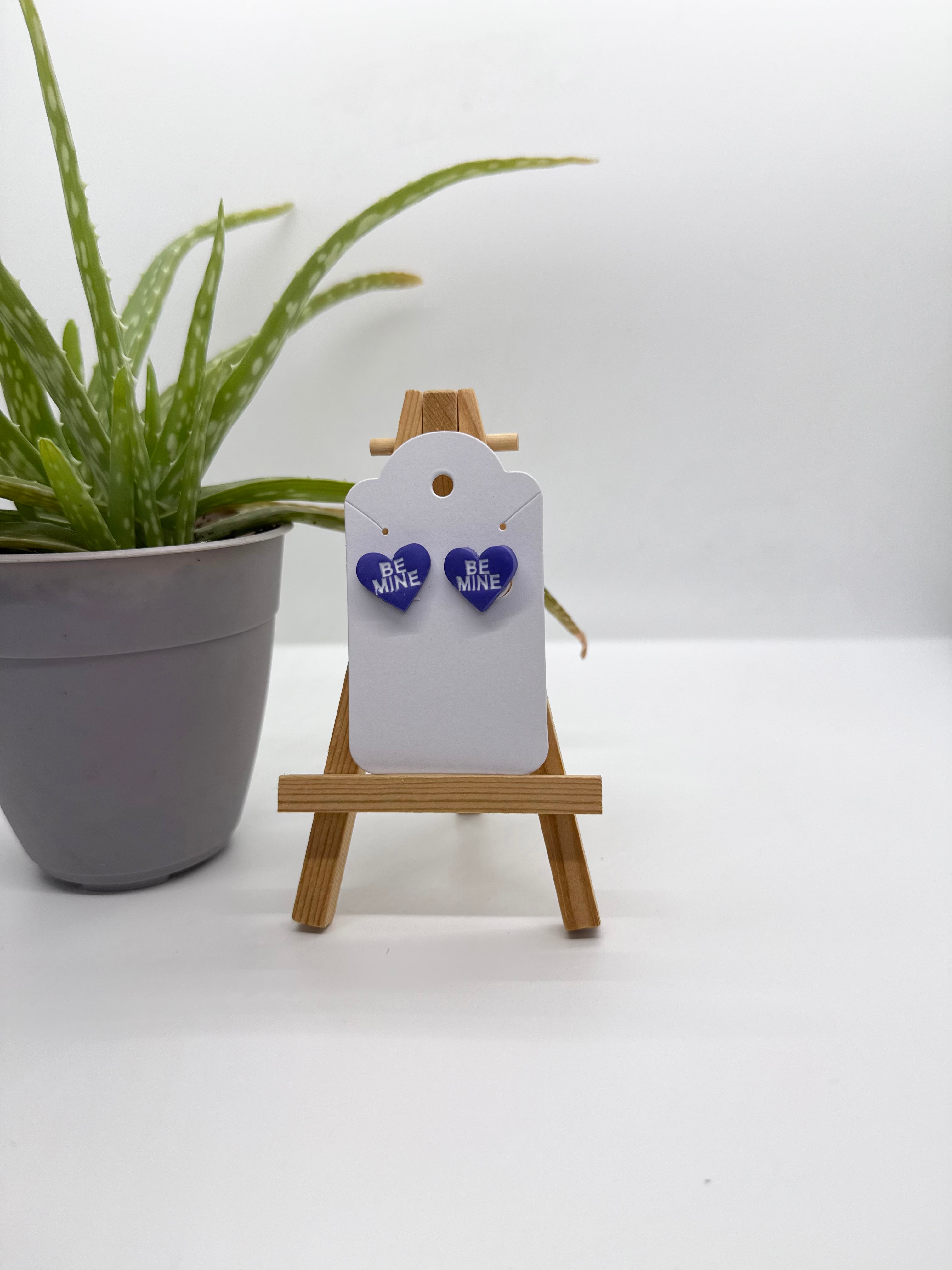 Conversation Hearts - Polymer Clay Studs