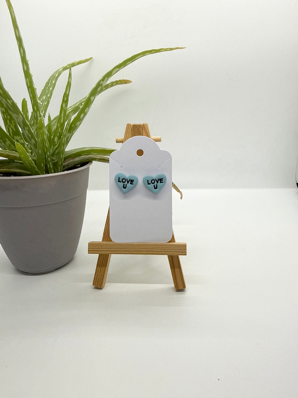 Conversation Hearts - Polymer Clay Studs