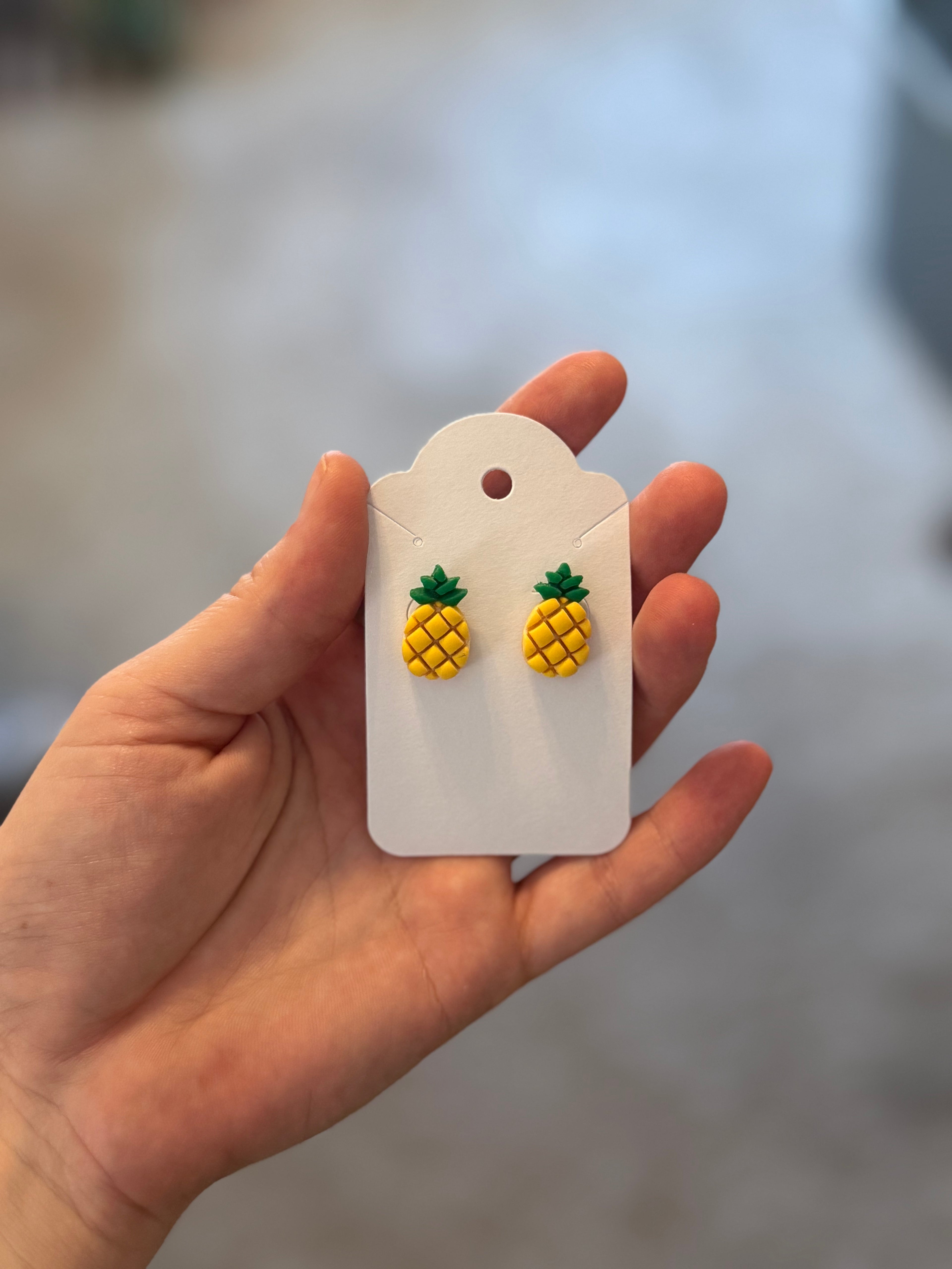 Pineapples - Polymer Clay Studs