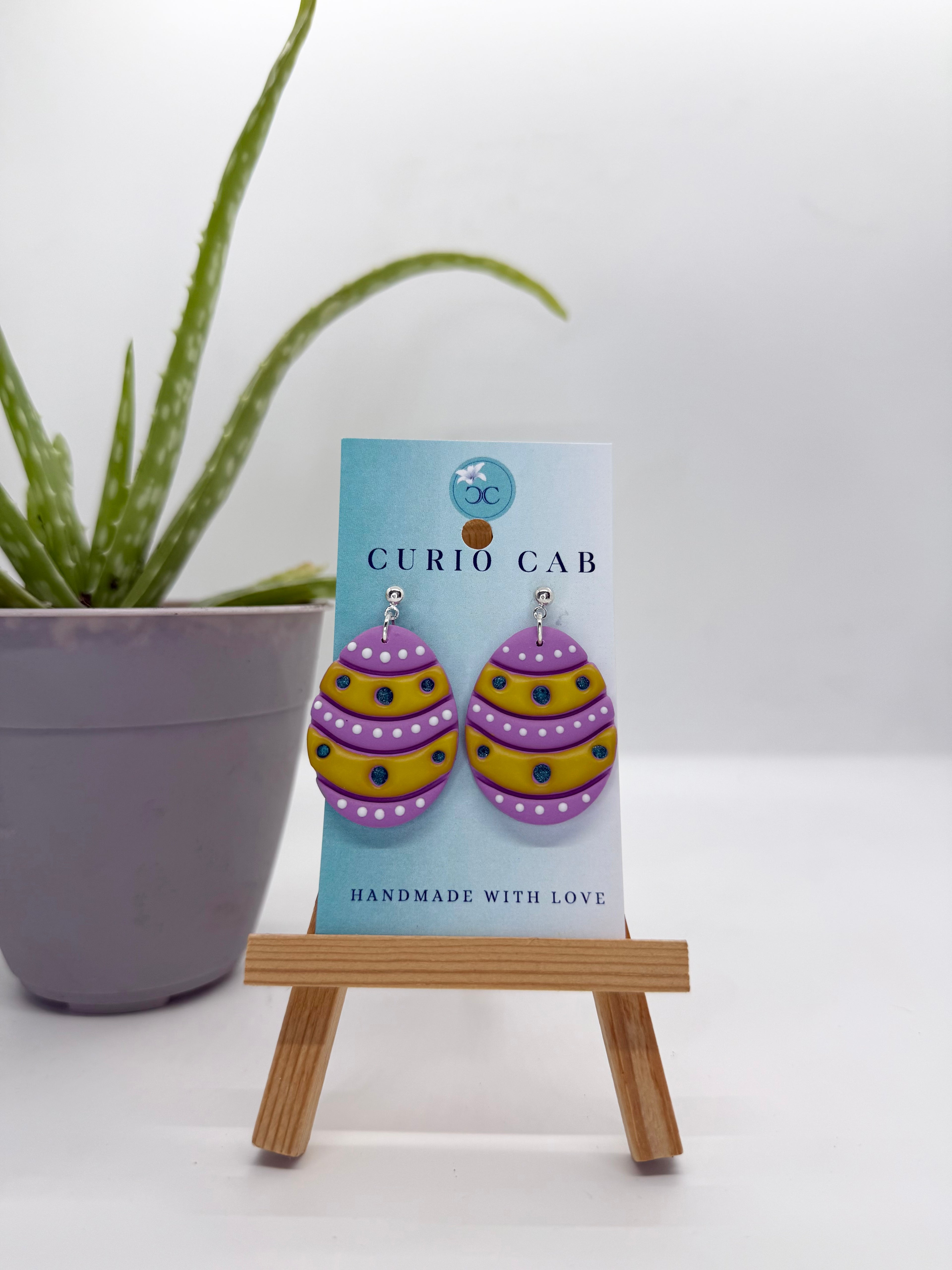 Pastel Eggs - Polymer Clay Earrings