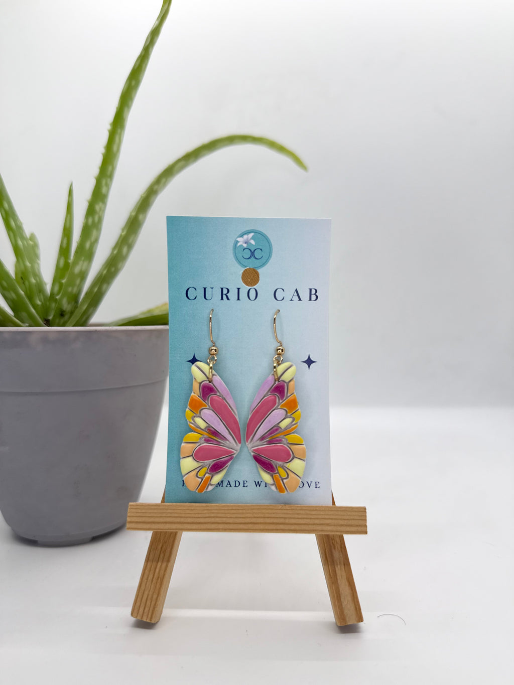 Springtime Butterflies - Polymer Clay Earrings