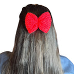 Knit Bow Barrettes
