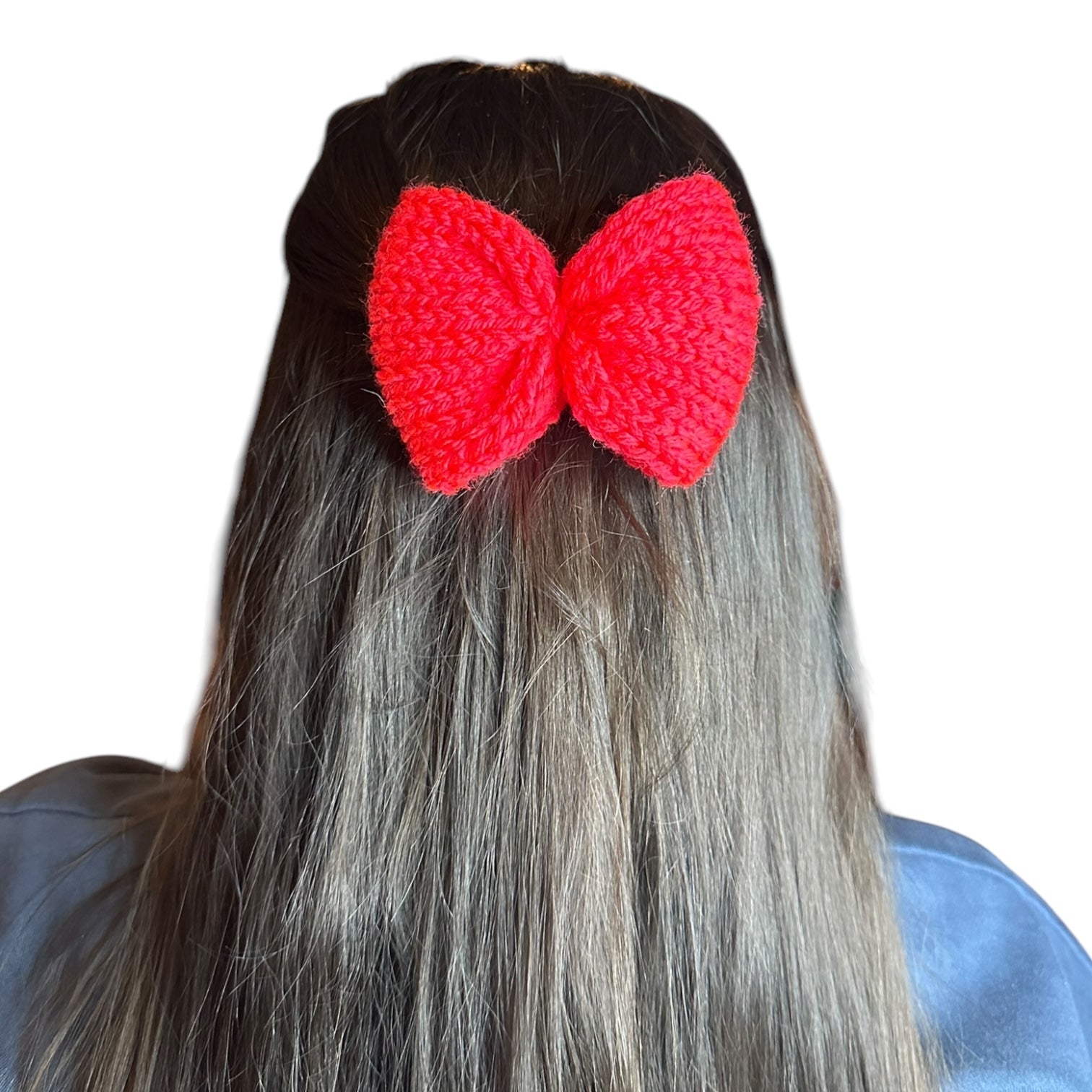Knit Bow Barrettes