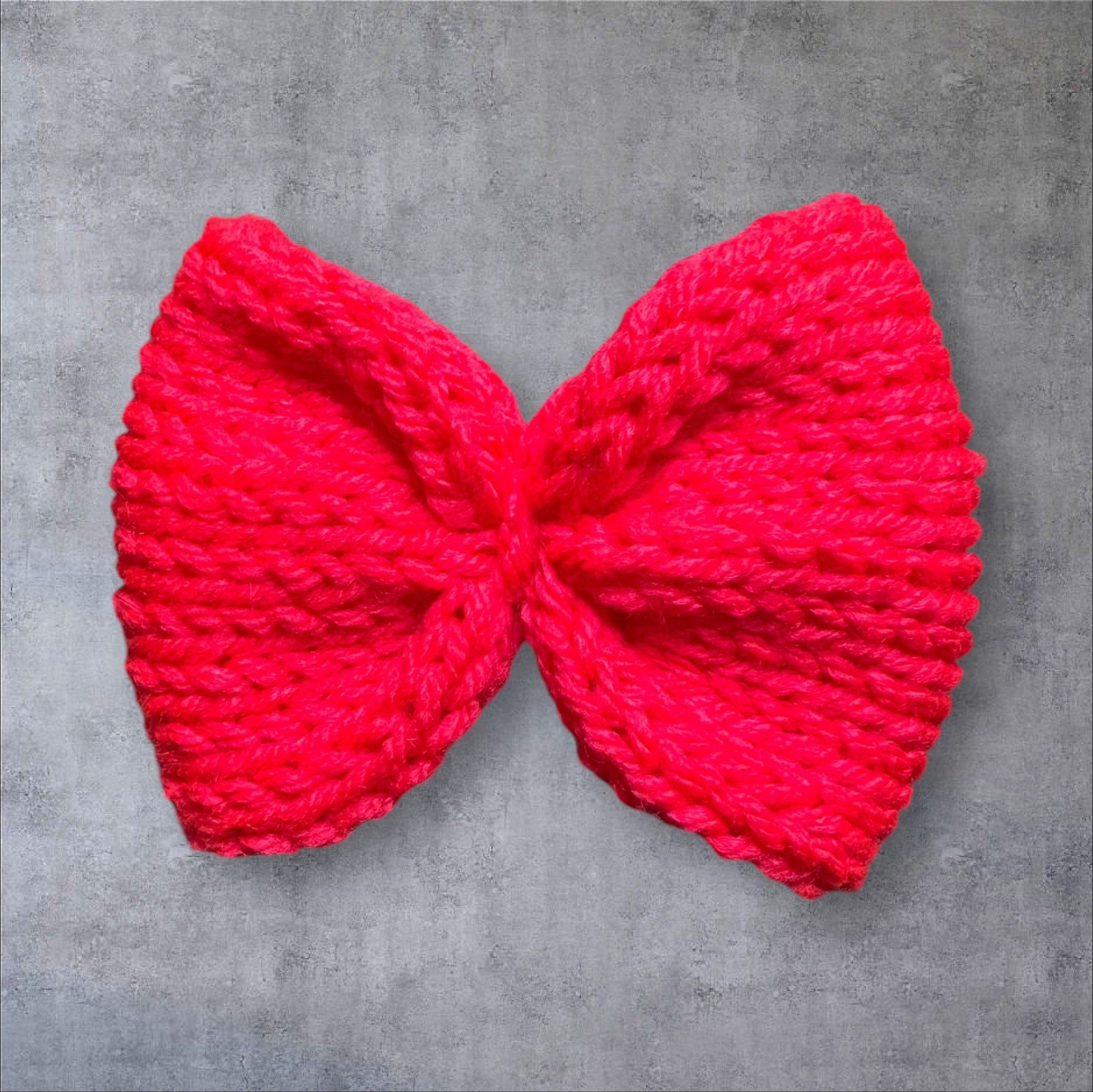 Knit Bow Barrettes