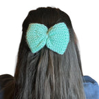 Knit Bow Barrettes