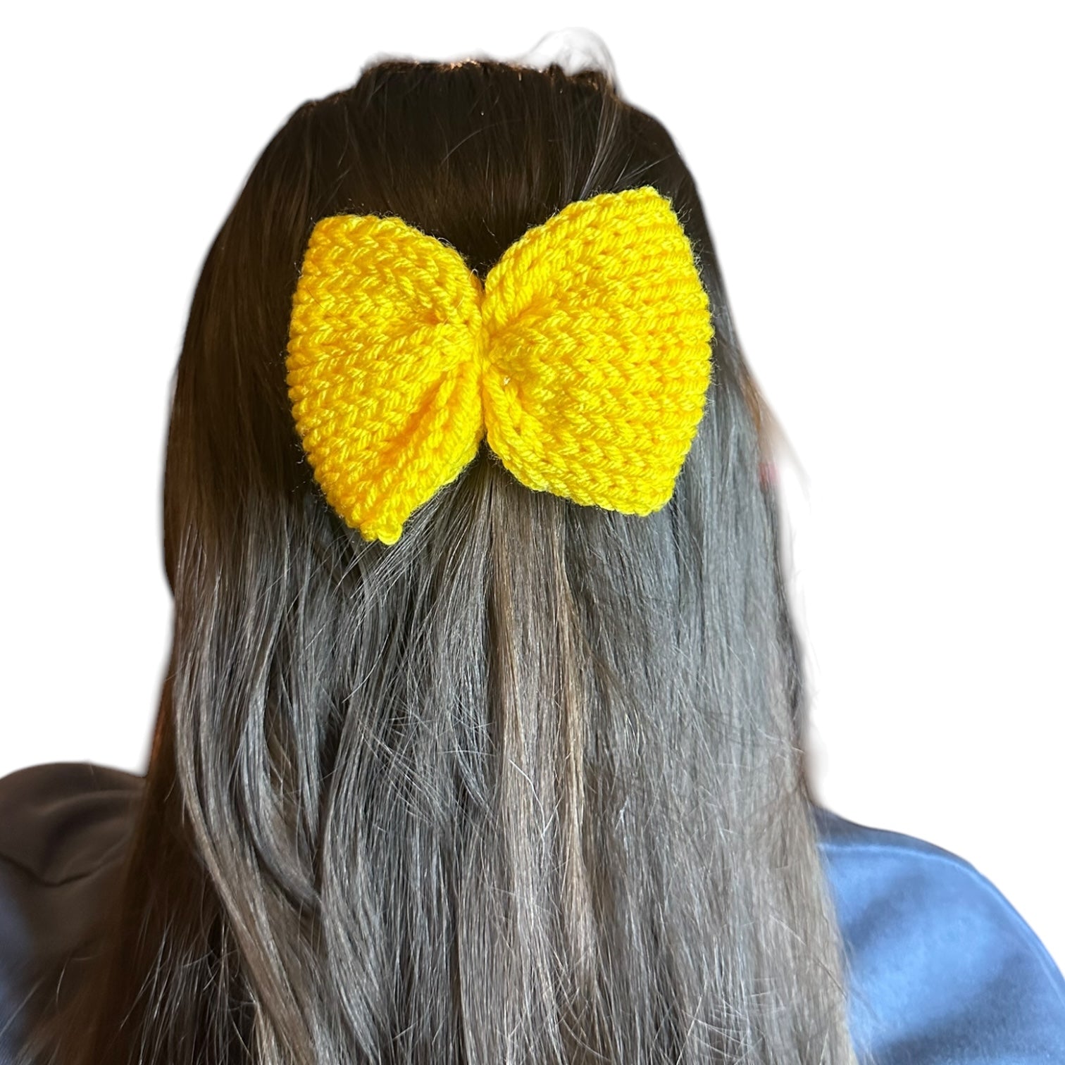 Knit Bow Barrettes
