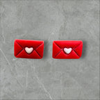 Love Letters - Polymer Clay Studs
