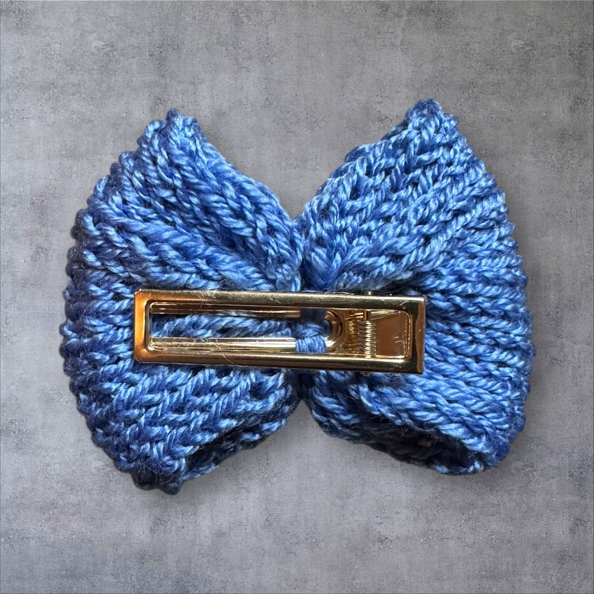 Knit Bow Barrettes