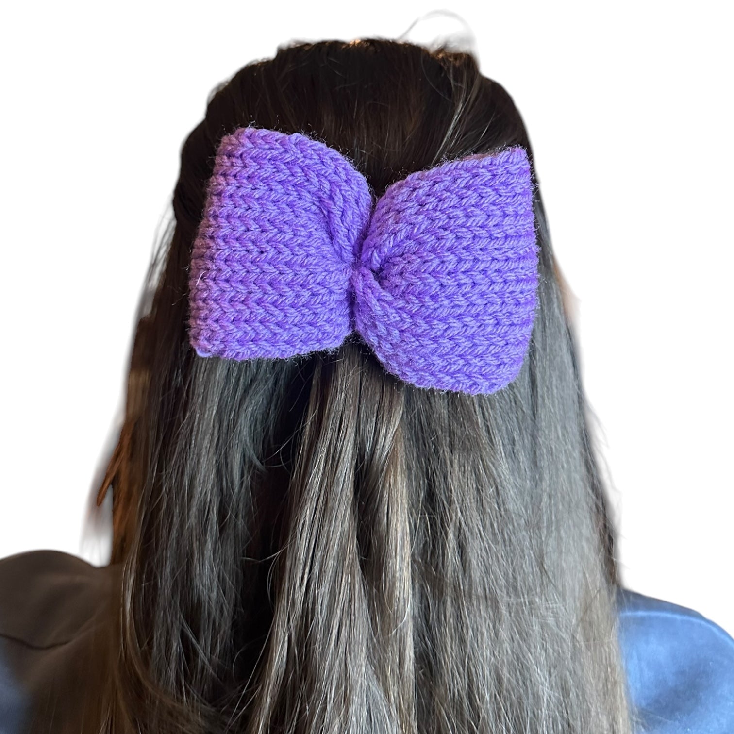 Knit Bow Barrettes