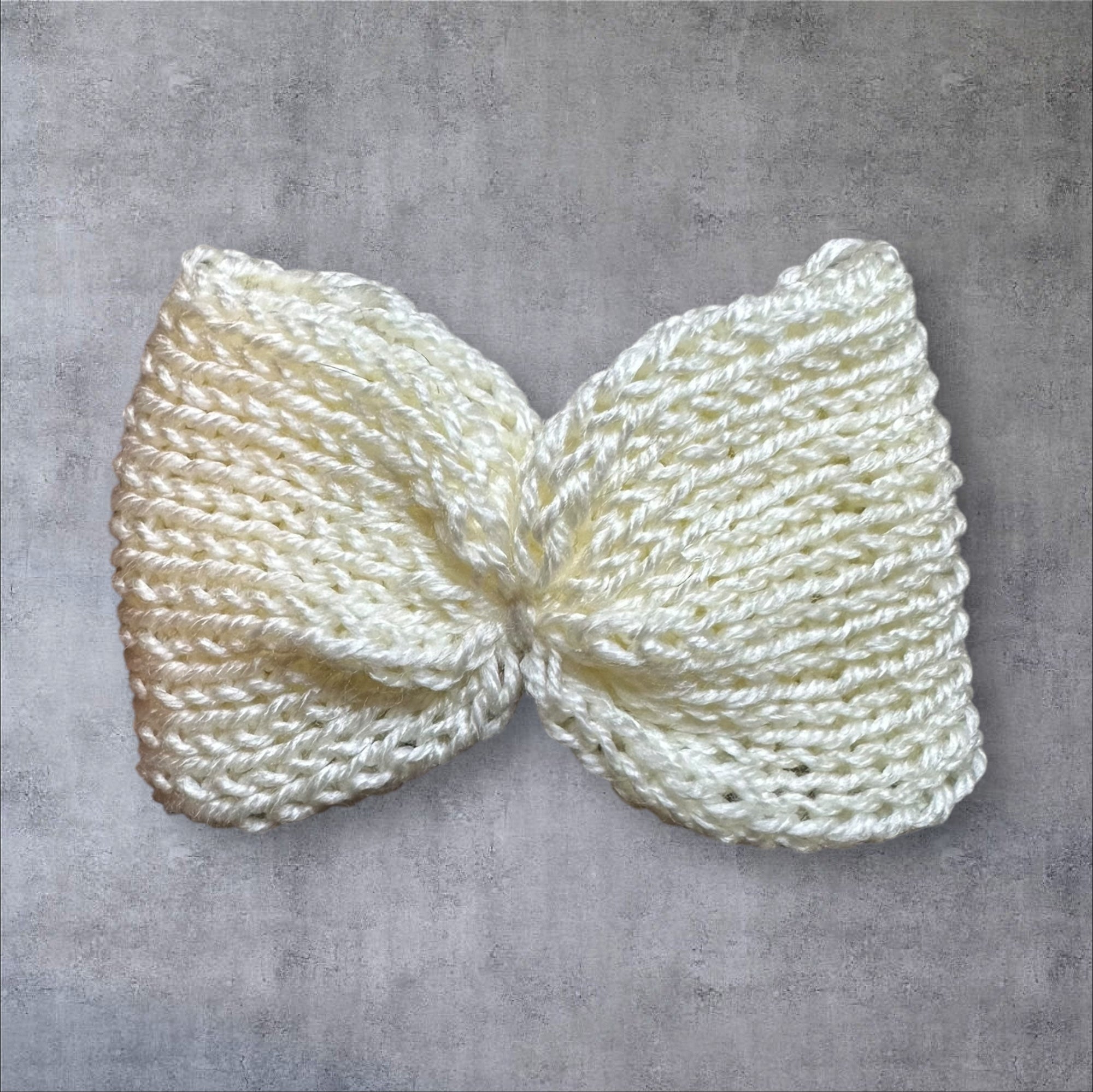 Knit Bow Barrettes