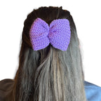 Knit Bow Barrettes