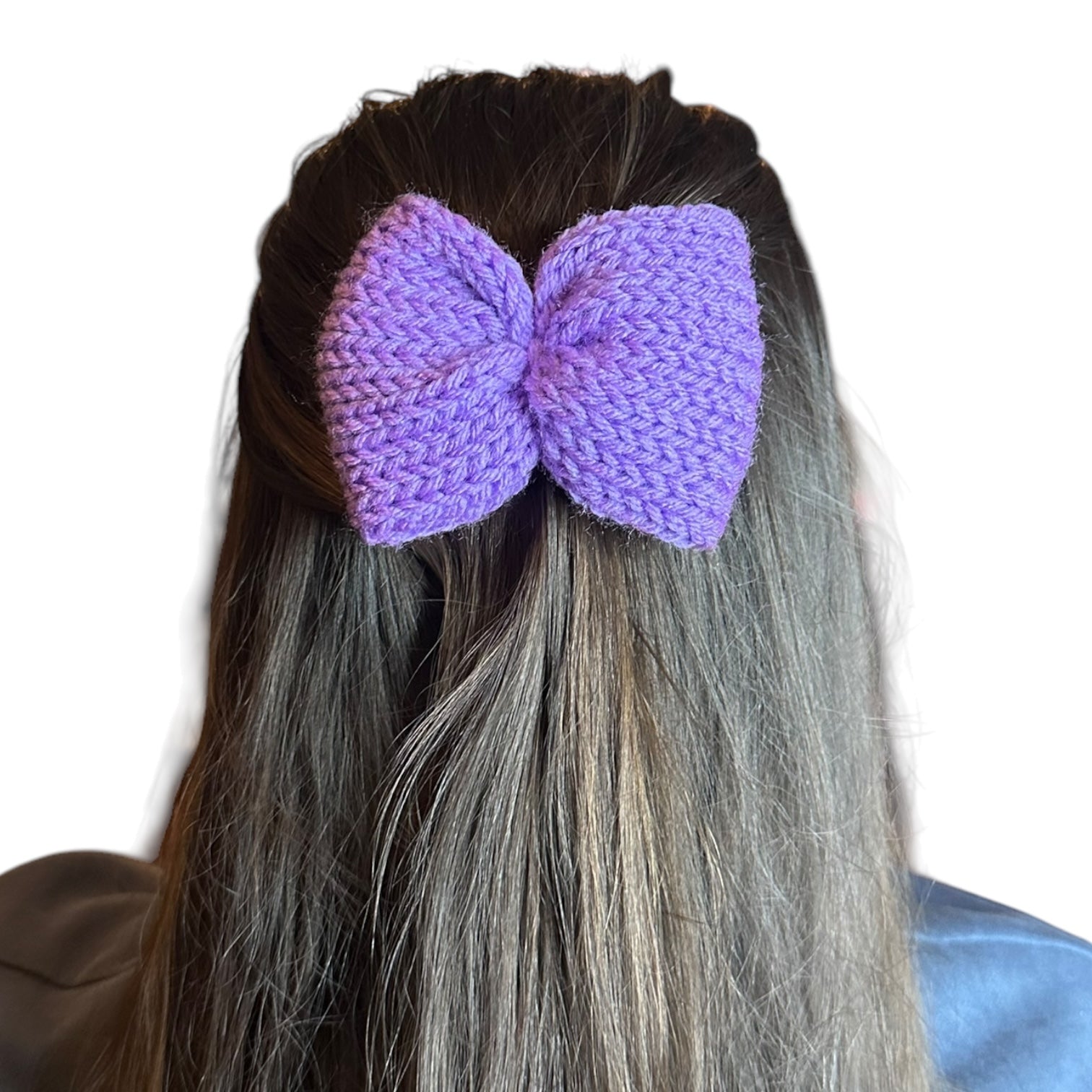 Knit Bow Barrettes