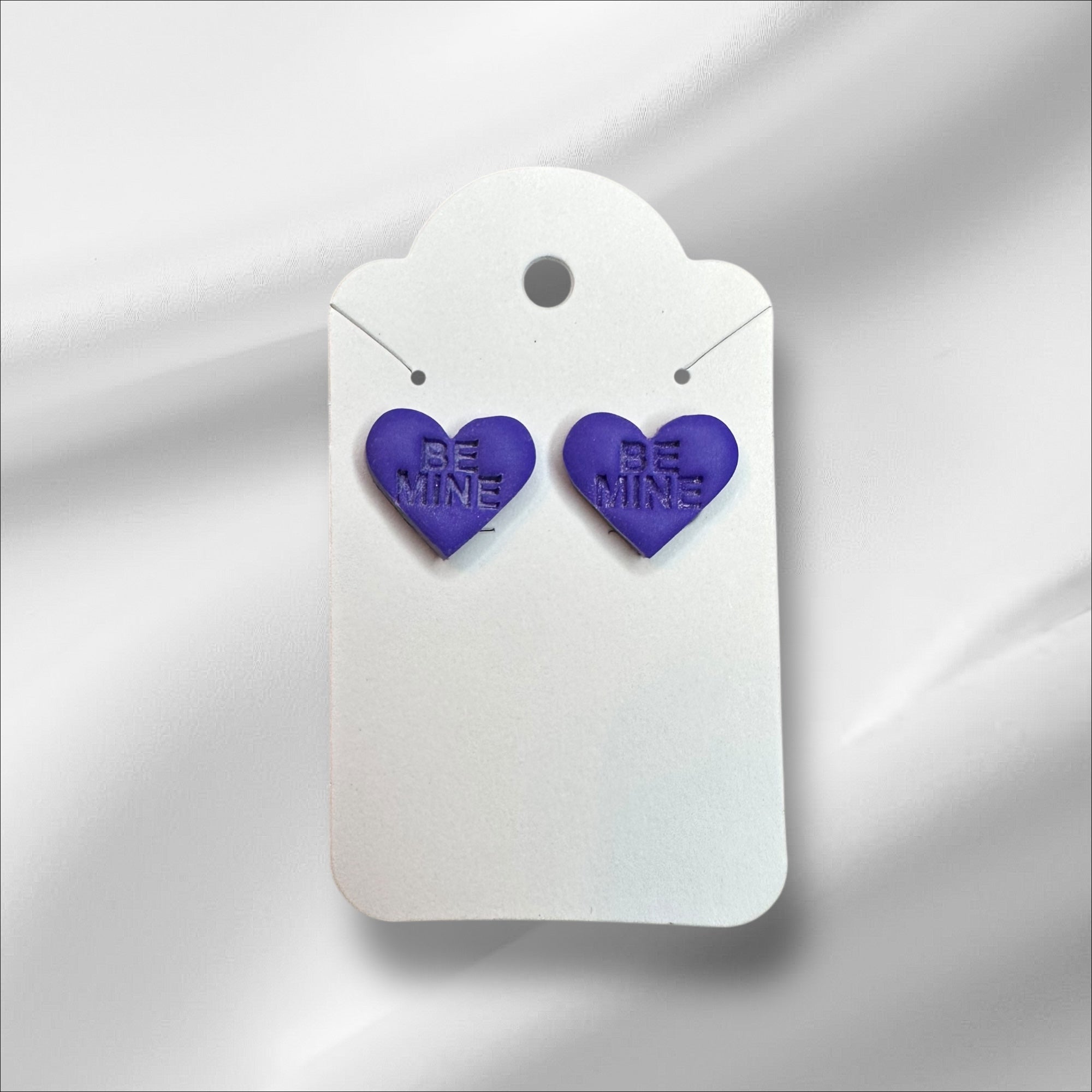 Conversation Hearts - Polymer Clay Studs
