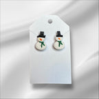 Snowmen - Polymer Clay Studs