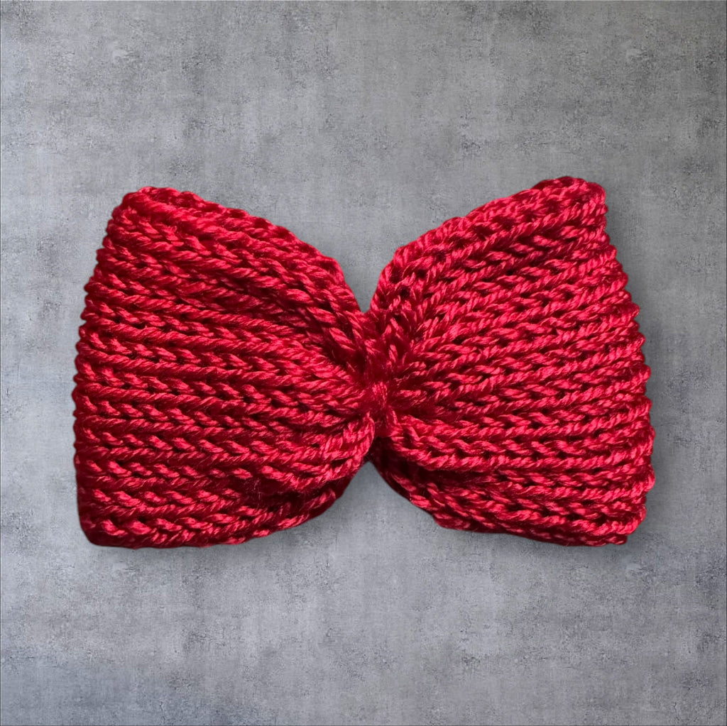 Knit Bow Barrettes
