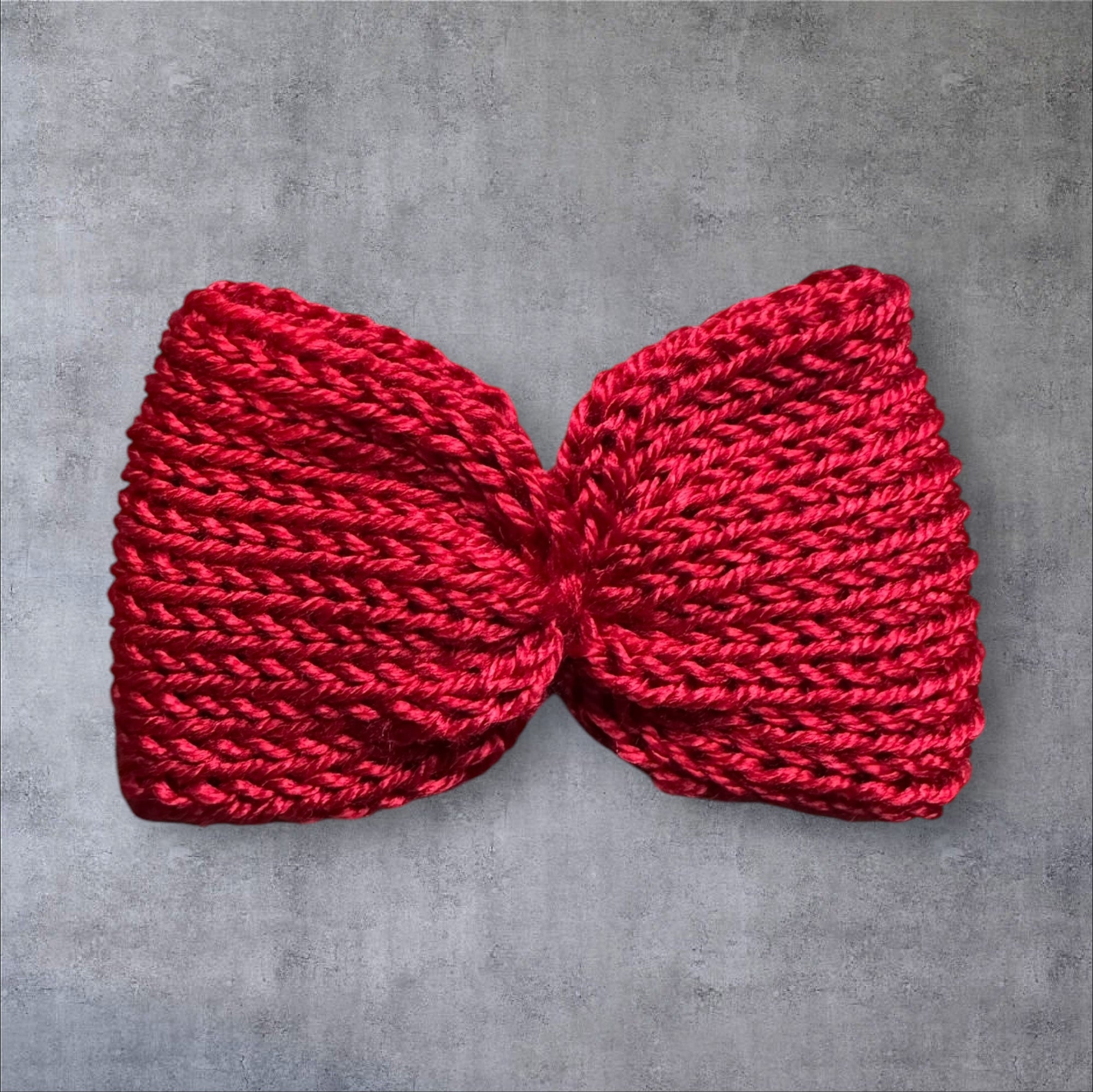 Knit Bow Barrettes
