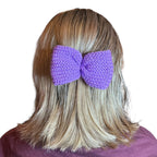 Knit Bow Barrettes