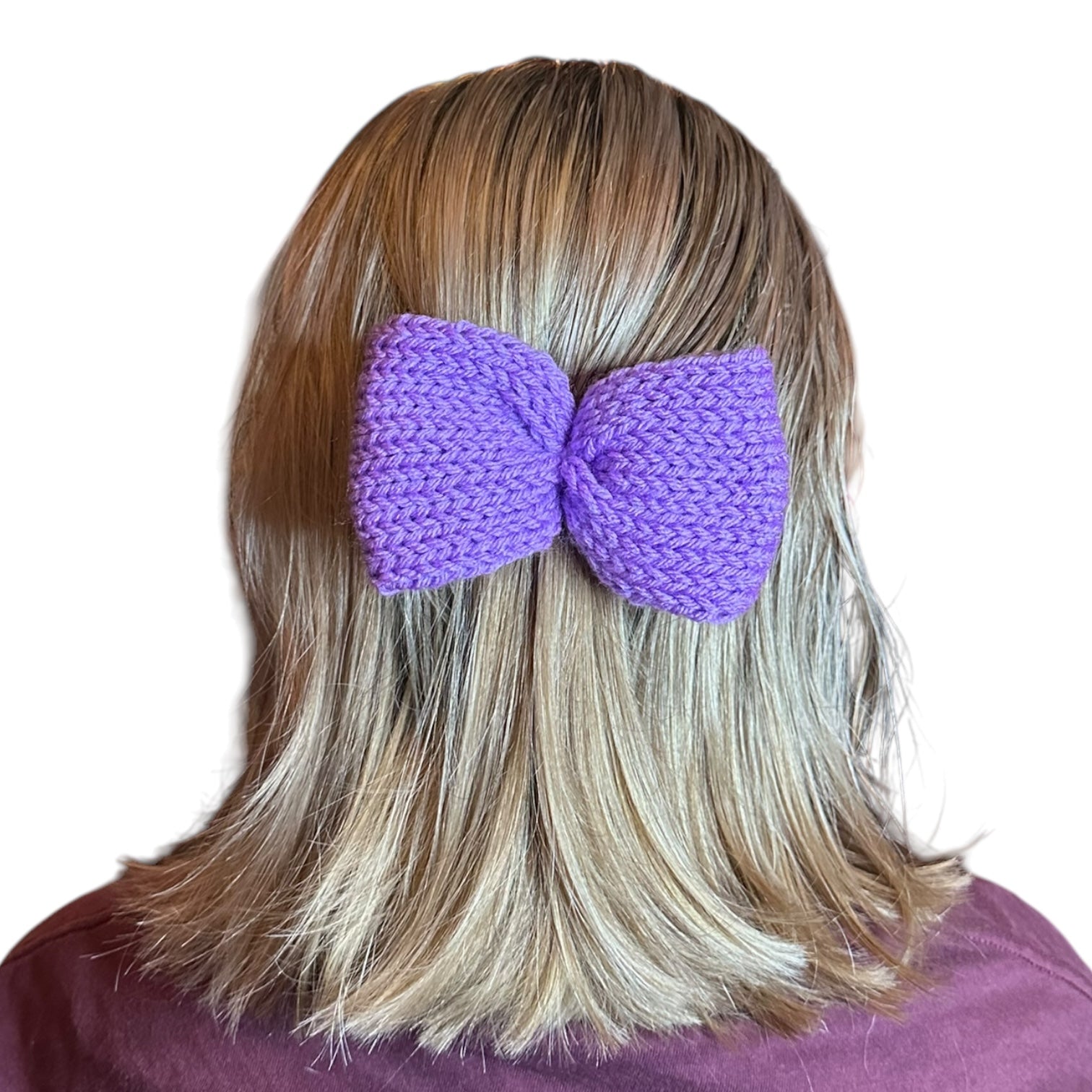 Knit Bow Barrettes