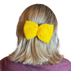 Knit Bow Barrettes
