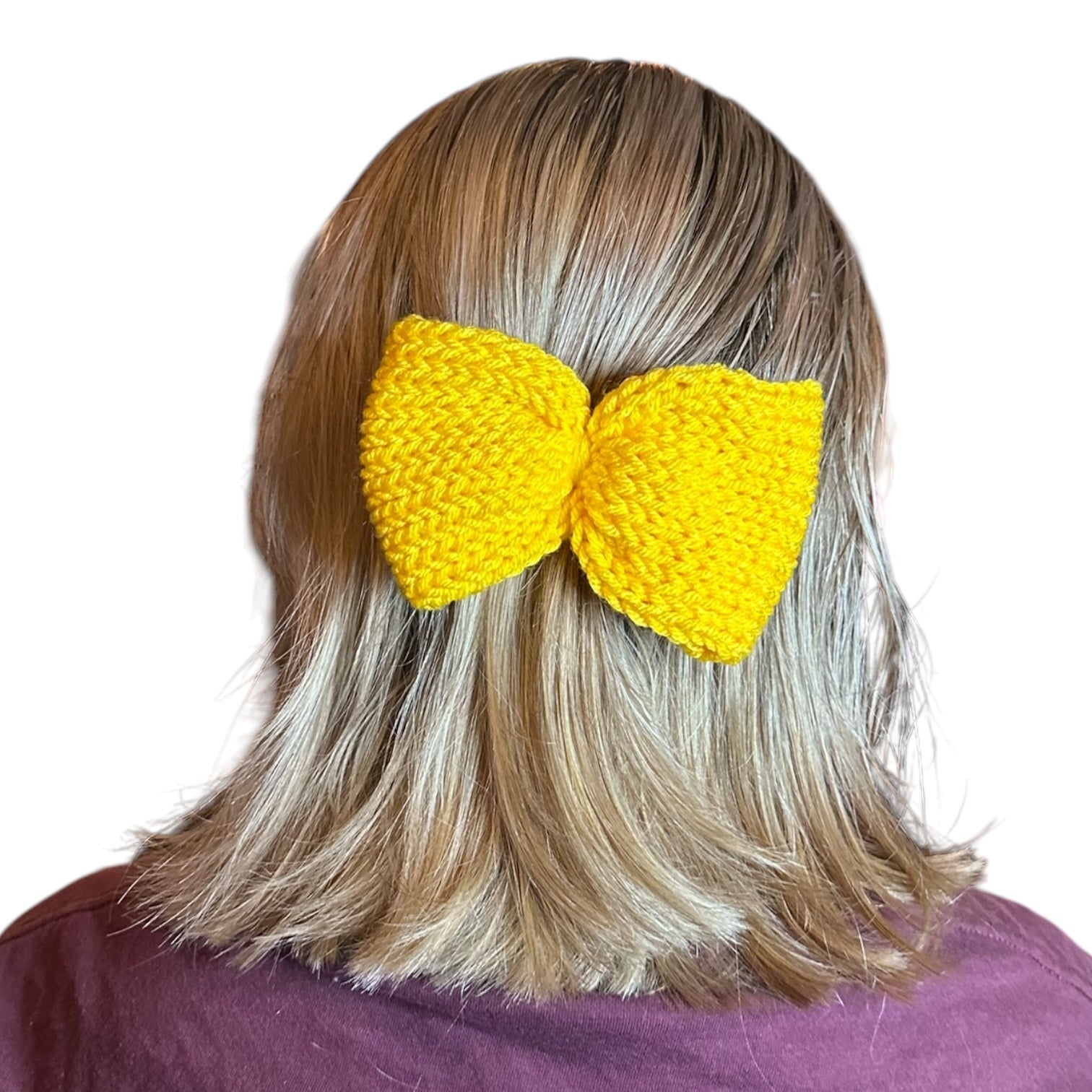 Knit Bow Barrettes