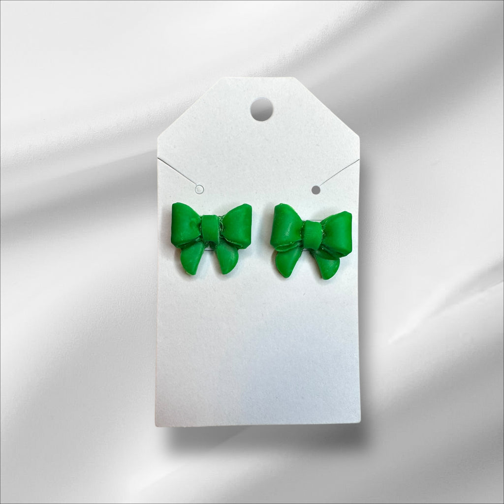 Bitty Bows - Polymer Clay Studs