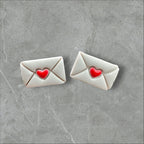 Love Letters - Polymer Clay Studs