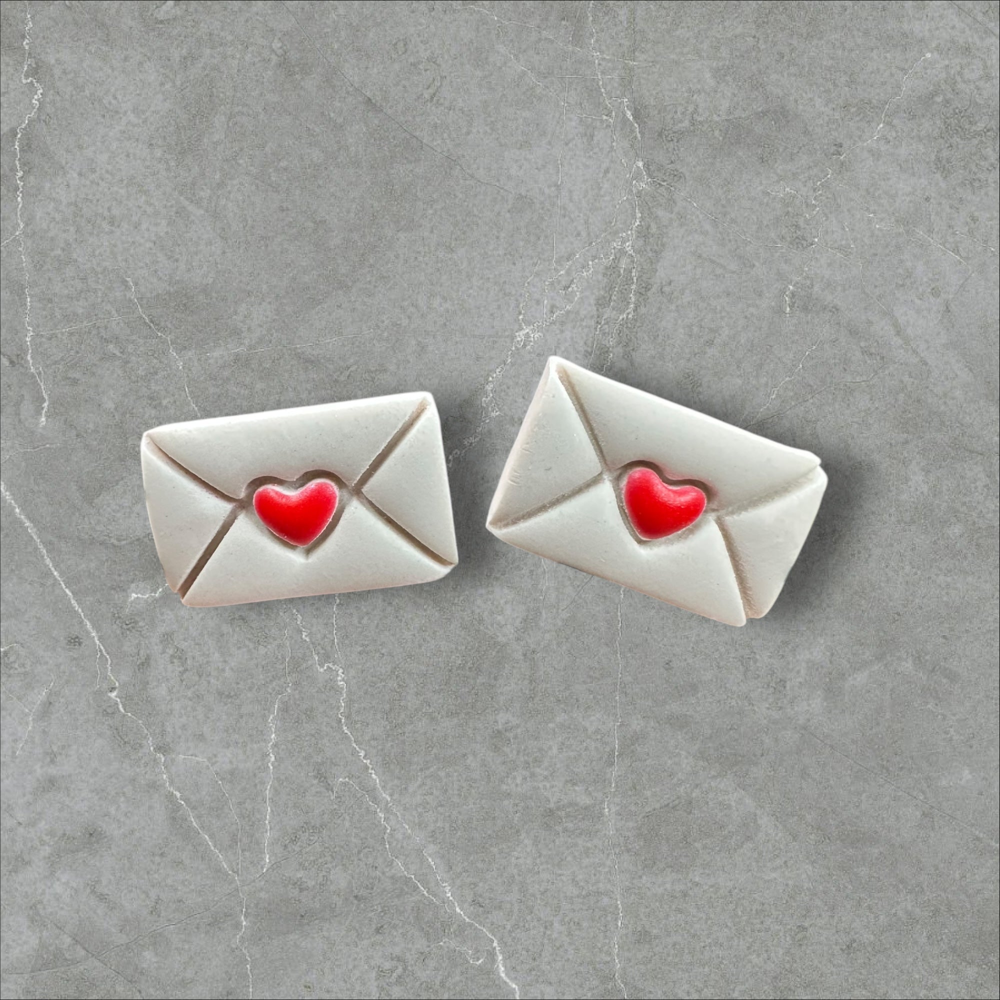 Love Letters - Polymer Clay Studs