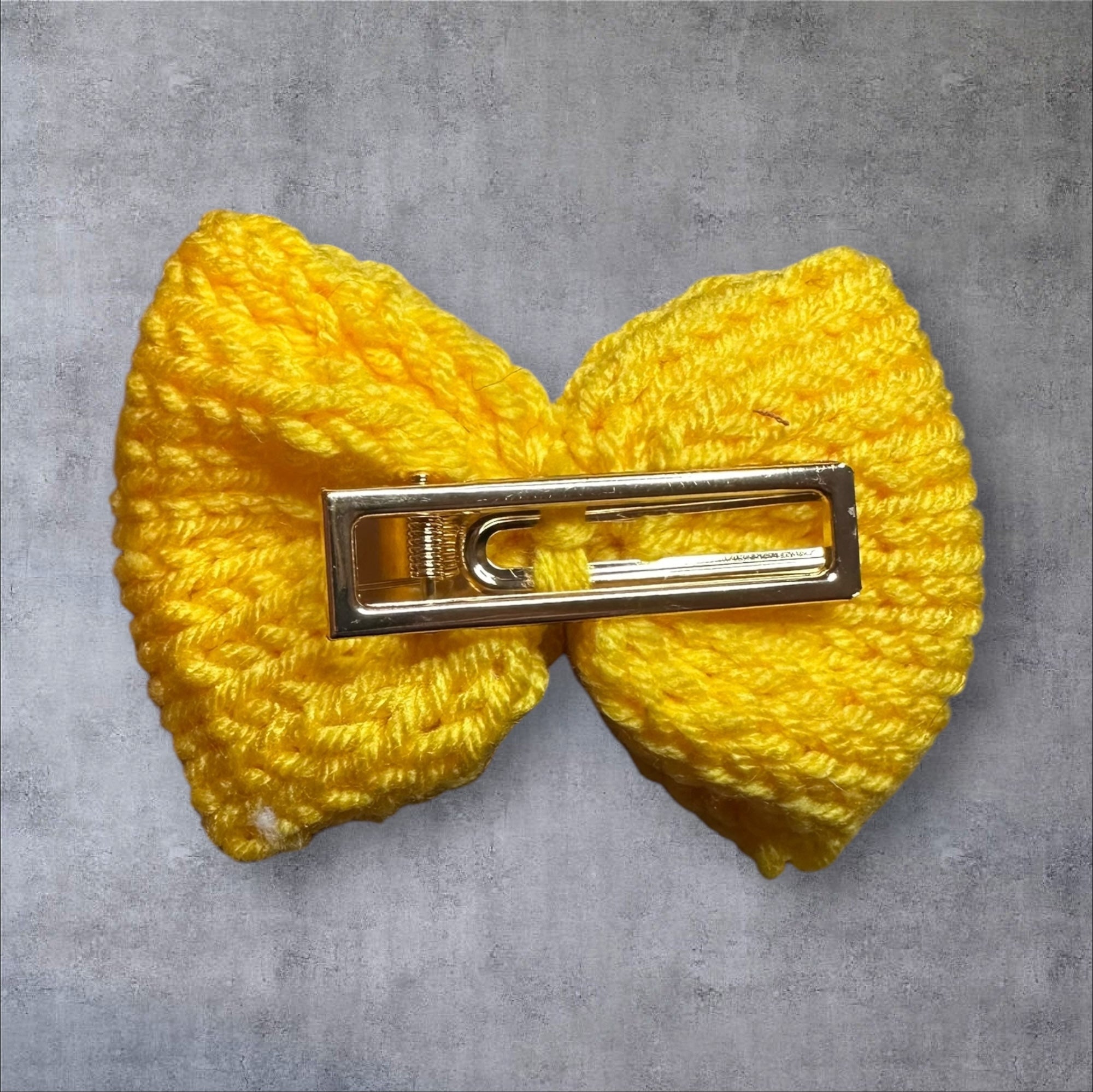 Knit Bow Barrettes