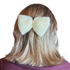 Knit Bow Barrettes