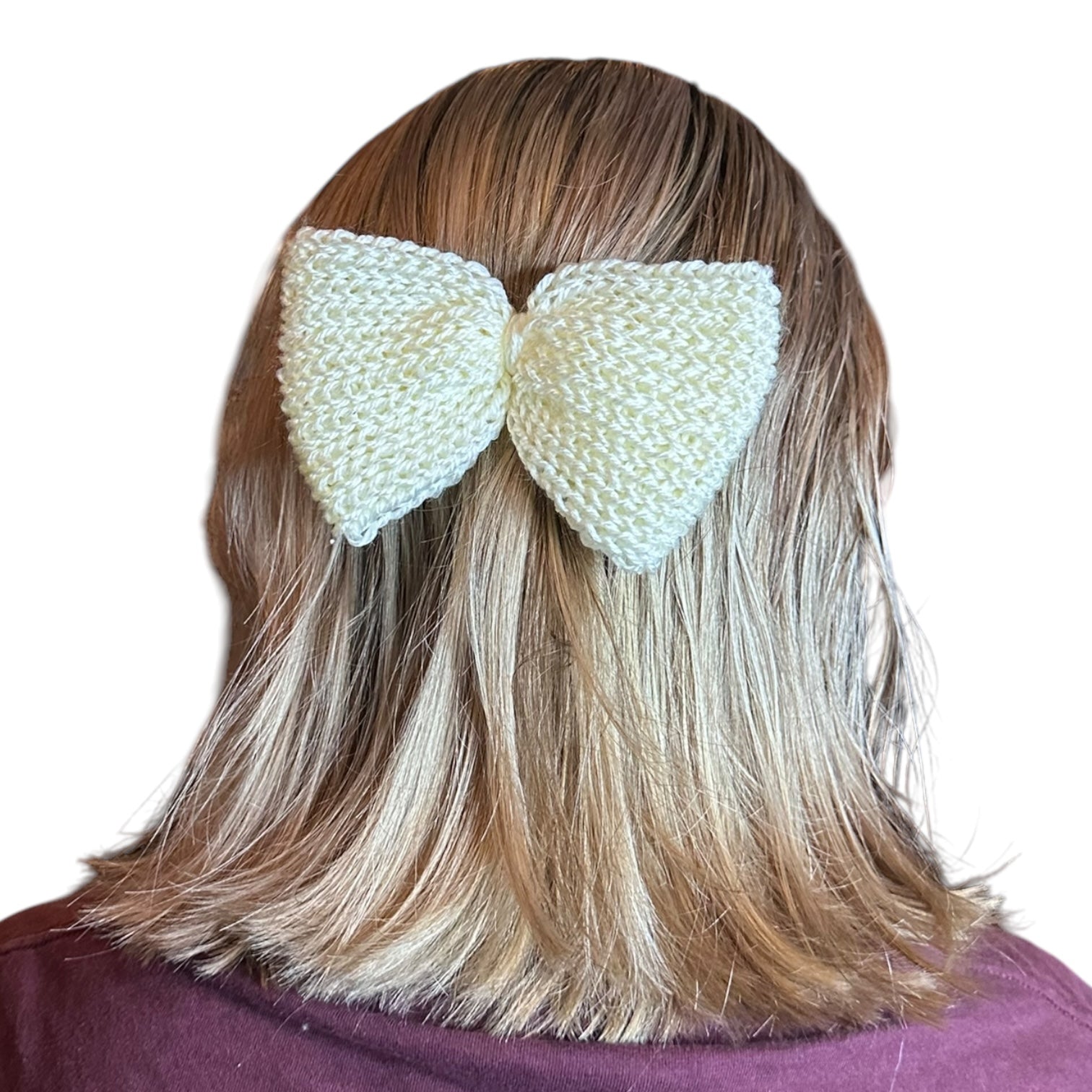 Knit Bow Barrettes