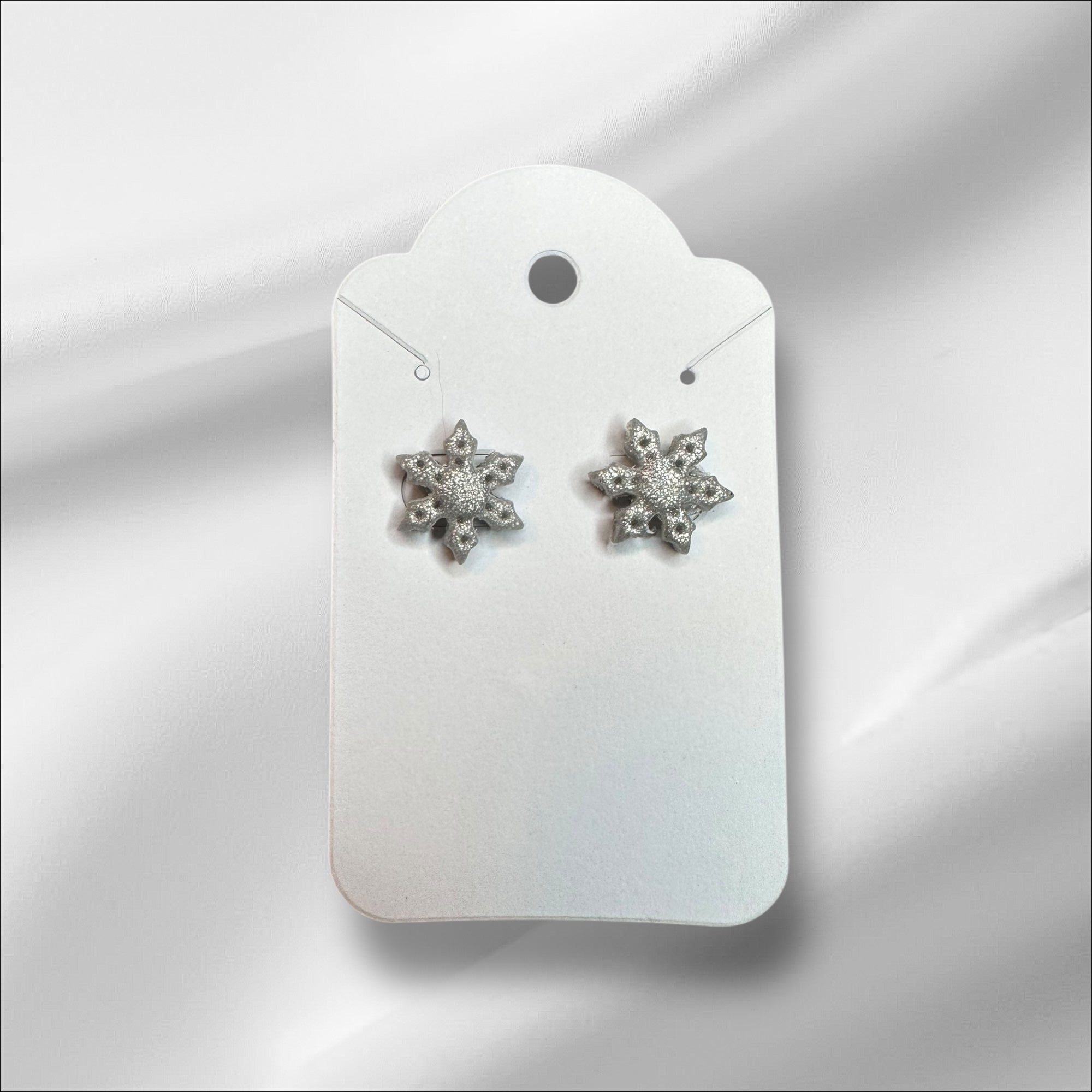 Snowflakes - Polymer Clay Studs